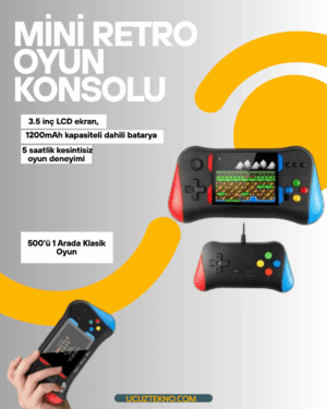 Şarjlı Taşınabilir Oyun Konsolu – X7M Retro Game Box