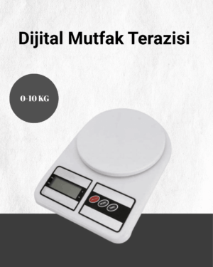 Hassas Ölçüm İçin Dijital Mutfak Tartısı – 10 Kg Kapasiteli