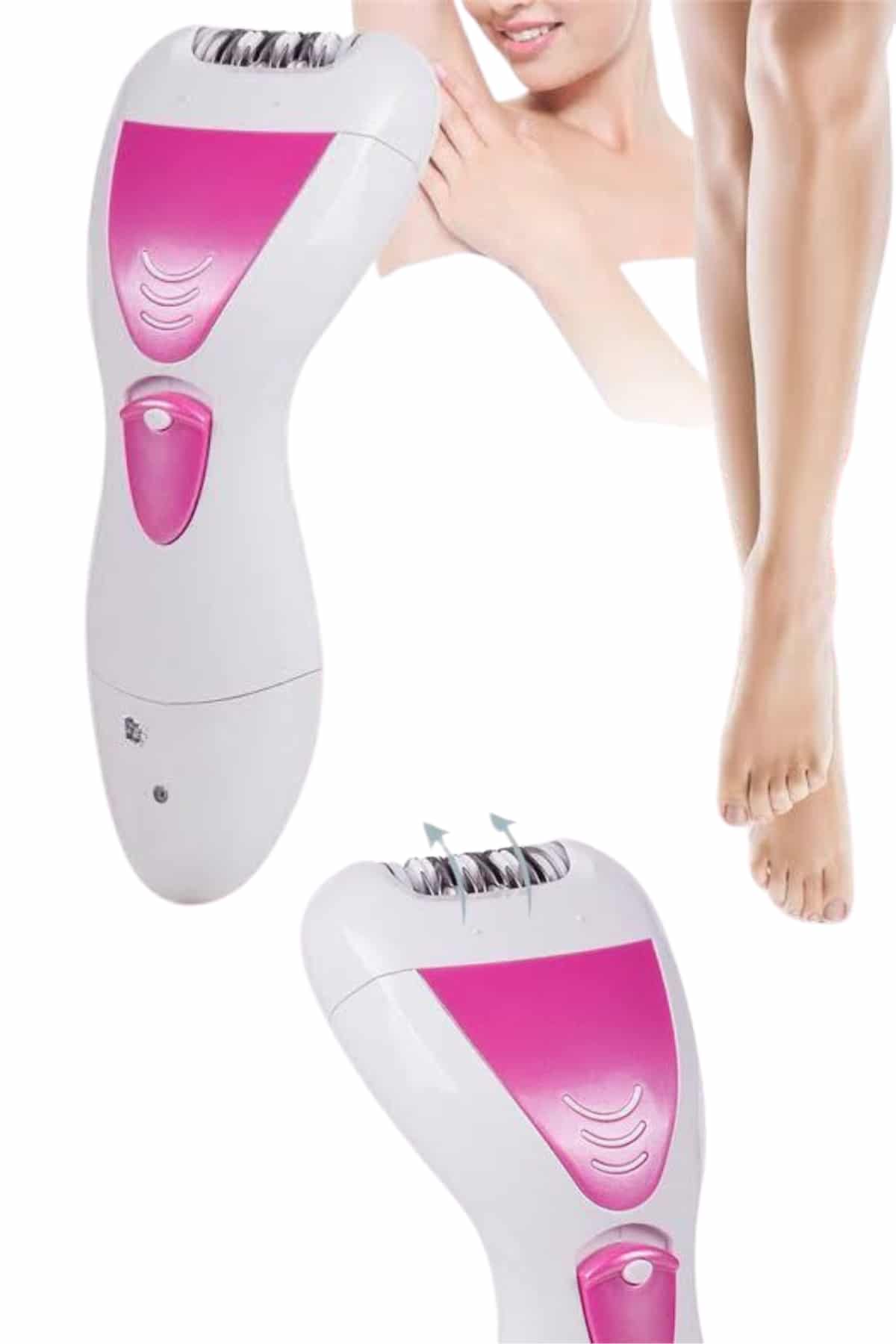 Ayak Törpü Başlıklı Epilatör Aleti 4 Başlıklı Taşınabilir Şarjlı Epilasyon Cihazı - Görsel 2