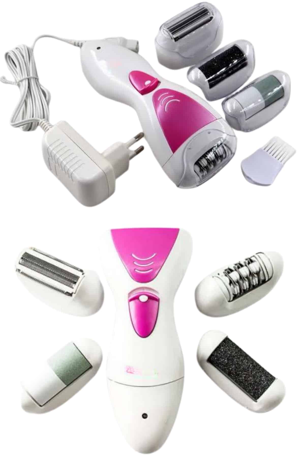 Ayak Törpü Başlıklı Epilatör Aleti 4 Başlıklı Taşınabilir Şarjlı Epilasyon Cihazı - Görsel 4
