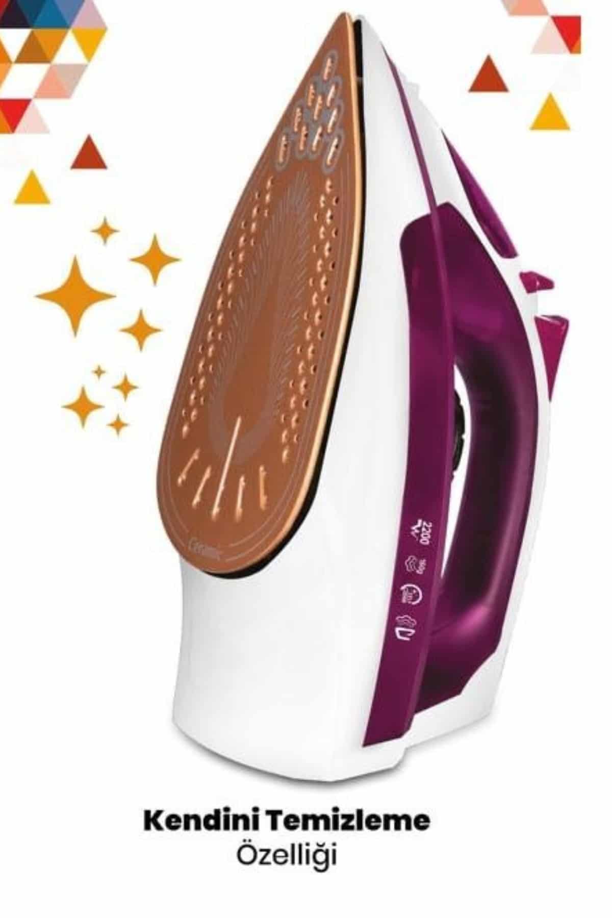 2200W Seramik Kaplama Estetik Tasarımı 360 Derece Dönebilir Kablosu - Görsel 4