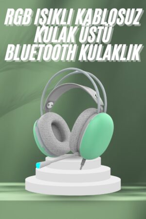 Unısex Yüksek Ses Kaliteli Yumuşak Kılıflı Kablosuz Kulak Üstü Bluetooth Kulaklık