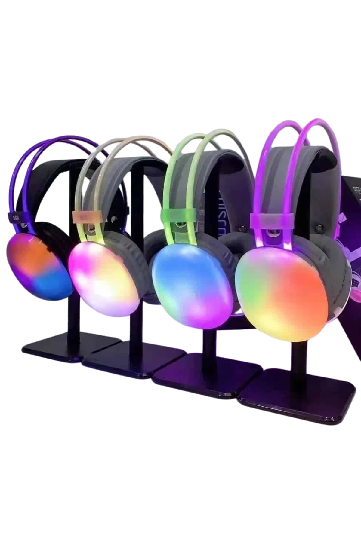 Unısex Yüksek Ses Kaliteli Yumuşak Kılıflı Kablosuz Kulak Üstü Bluetooth Kulaklık - Görsel 5