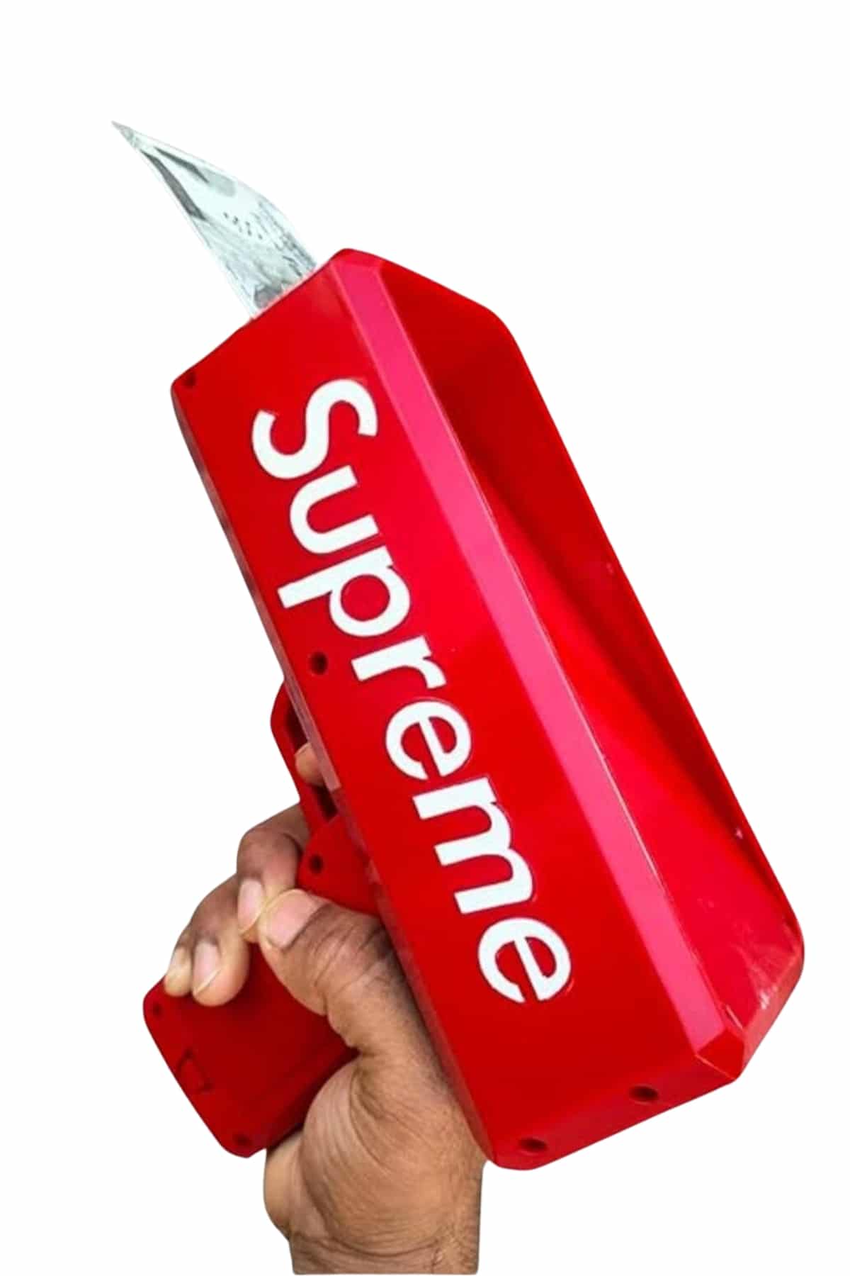 Para Dolar Saçma Para Atma Tabancası Otomatik Kırmızı Oyuncak - Görsel 3