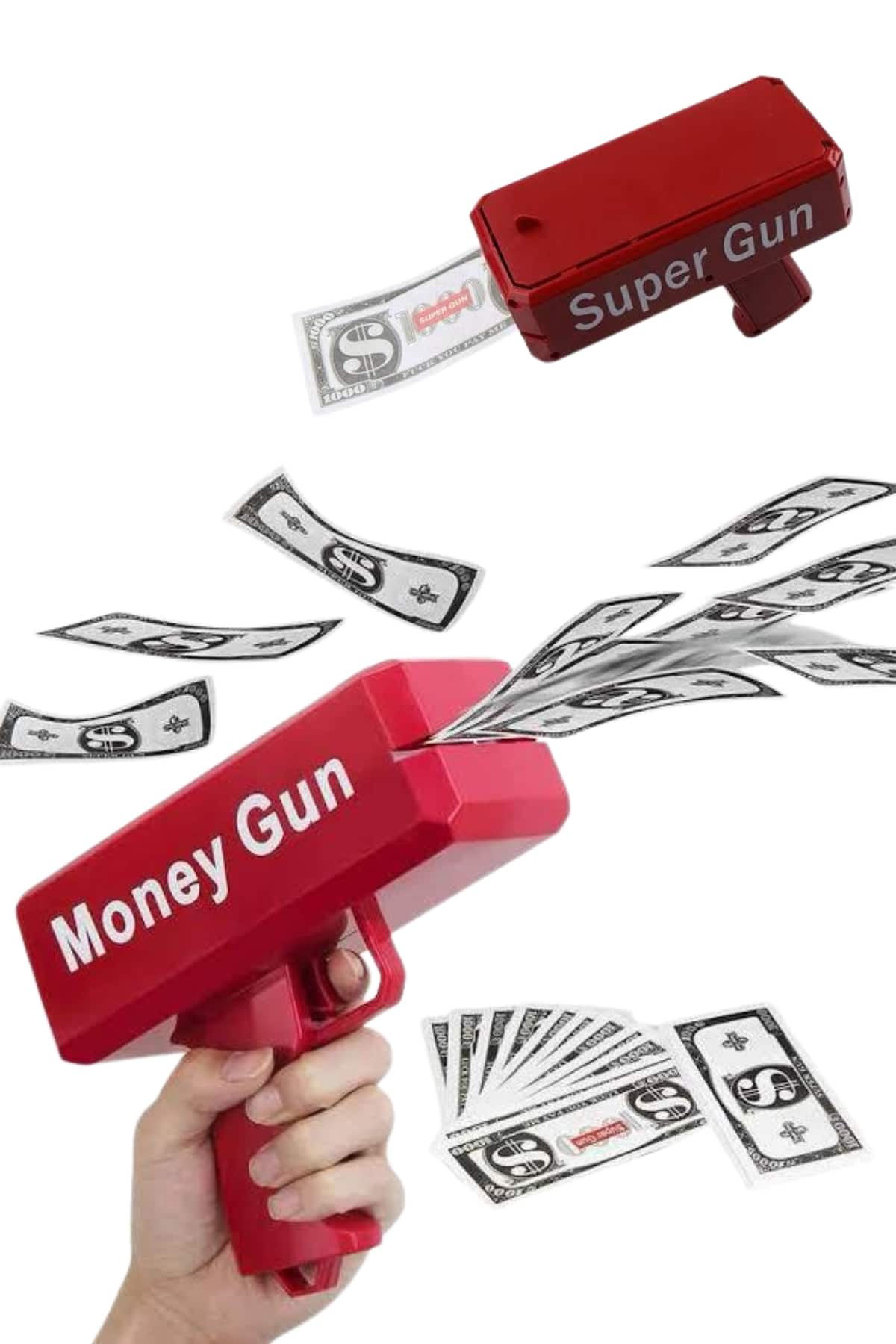 Para Dolar Atma Makinası Super Money Gun Para Saçma Fırlatma Tabancası - Görsel 2
