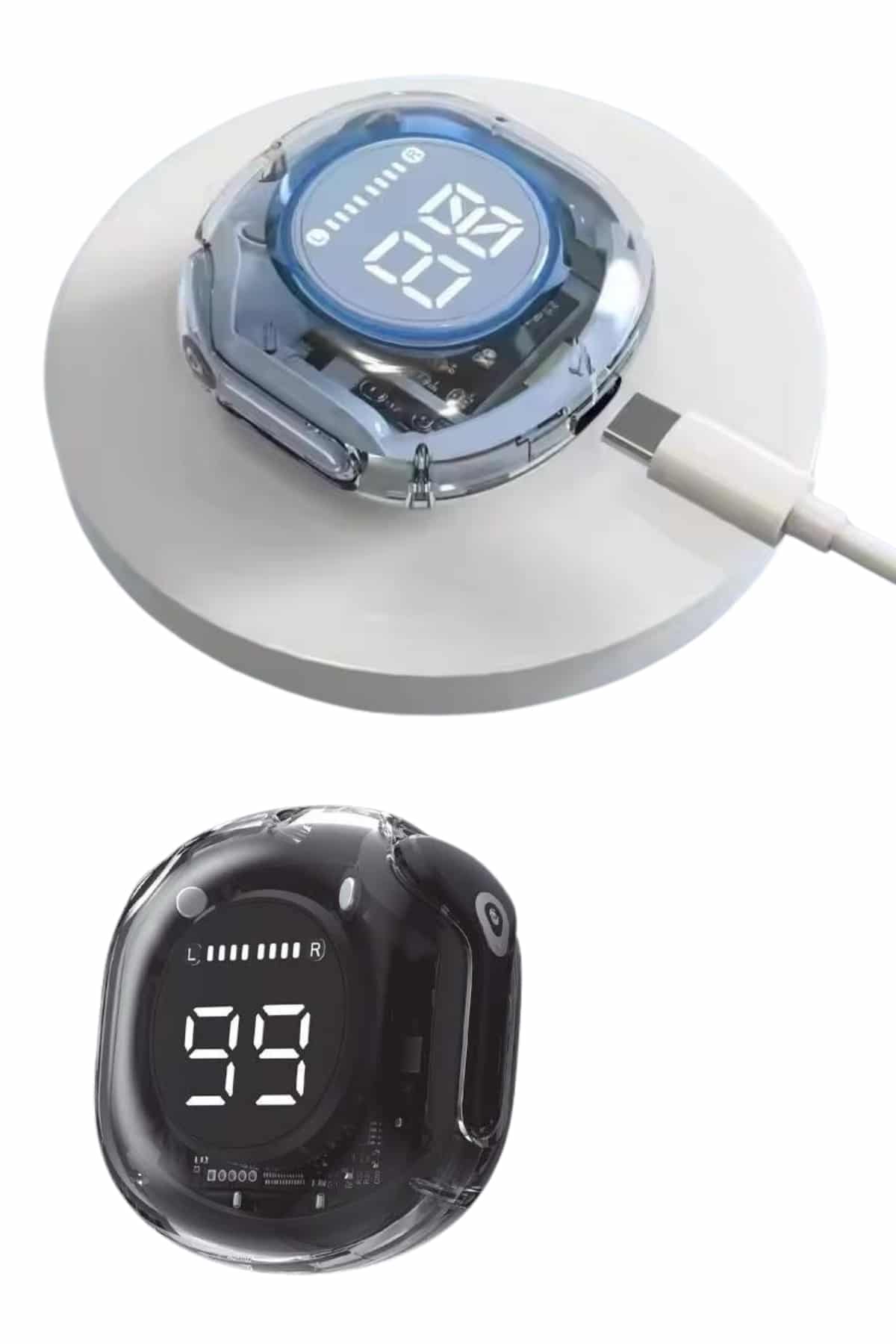 Ultrapods Led Göstergeli Oyuncu Kulaklığı ANC Destekli Bluetooth 5.3 - Görsel 4