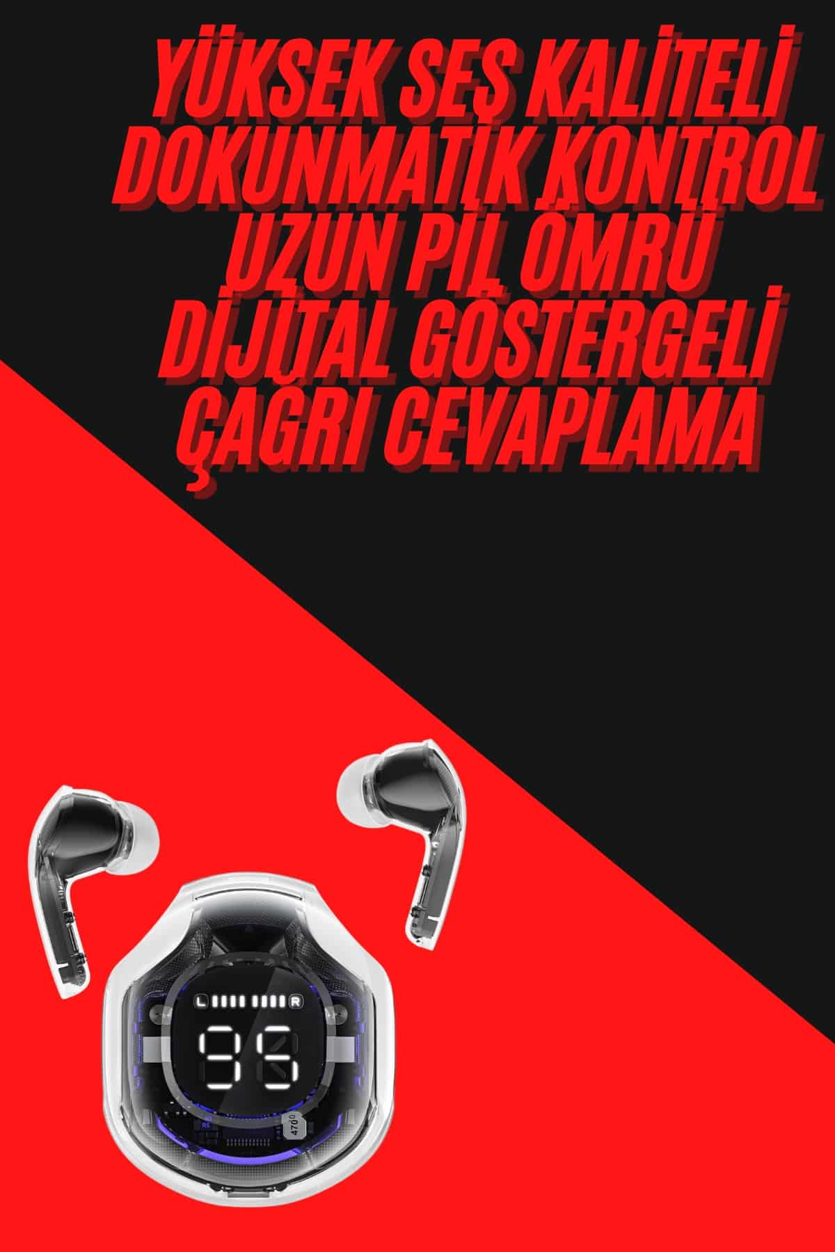 Yeni Nesil Ultrapods Pro Bluetooth Kulaklık Extra Bass Yüksek Mikrofon Kalitesi - Görsel 2