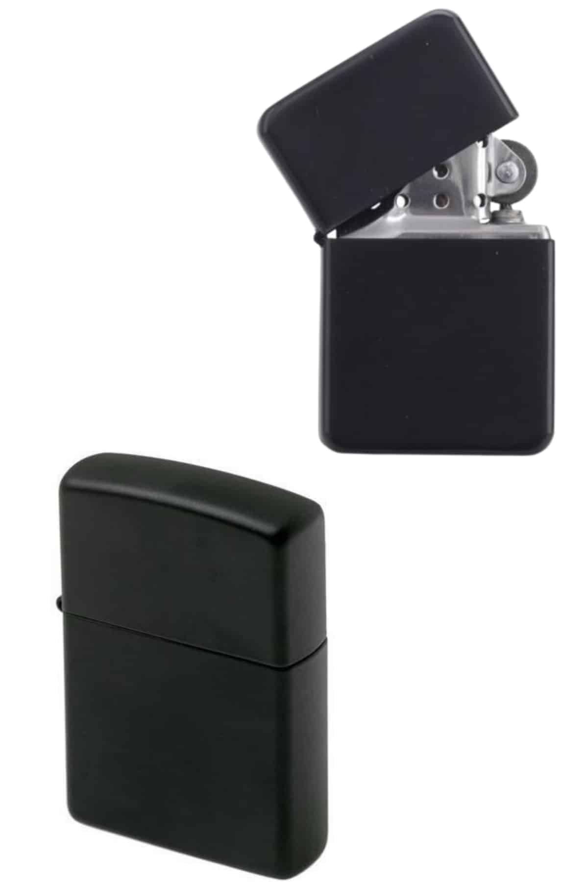 Doldurulabilir Siyah Benzinli Çakmak Metalik - Görsel 5