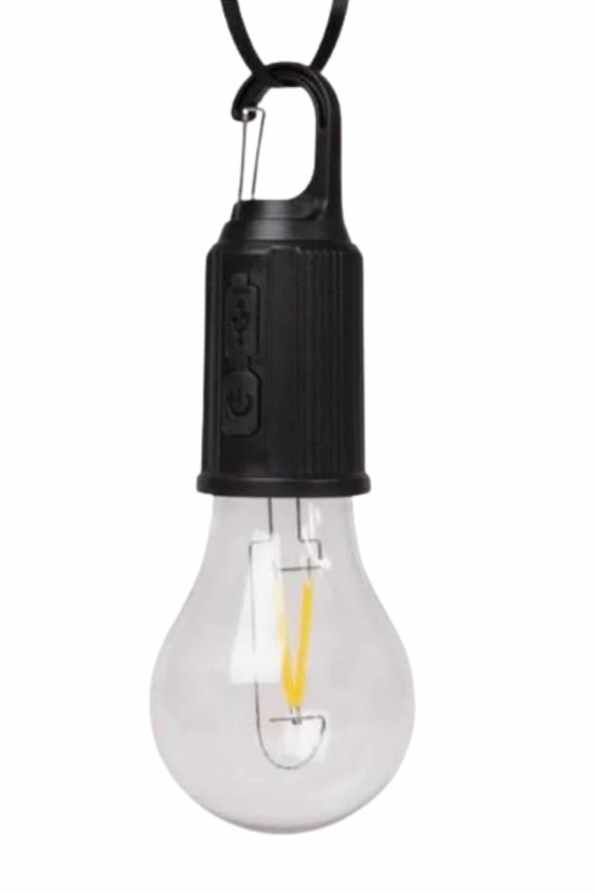 Şarjlı Aydınlatma Ampul Tasarımlı Ambians Işık Askılı Kamp Lambası - Görsel 3