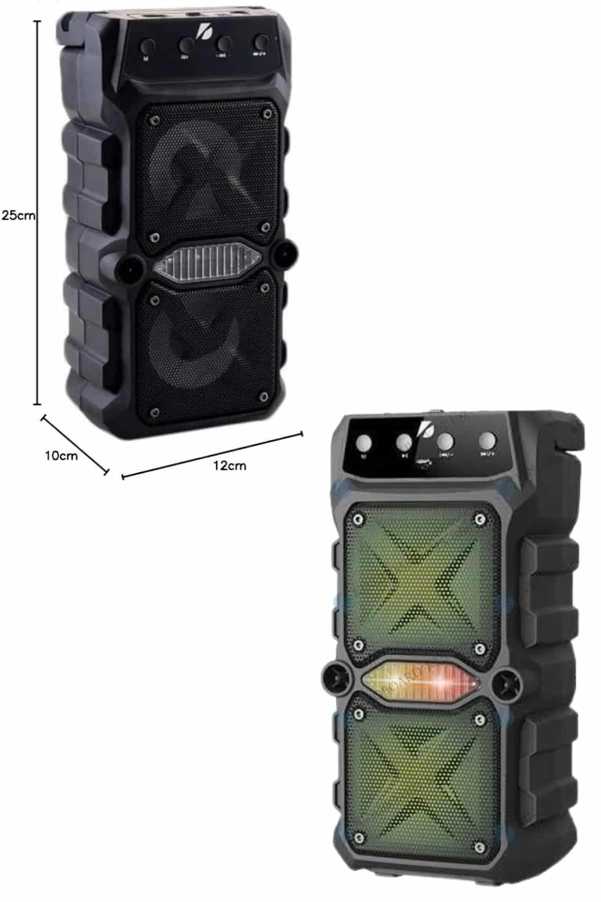 Ses Bombası Kablosuz Bluetooth Hoparlör Çift Çıkışlı Yüksek Ses Kaliteli Hoparlör - Görsel 5