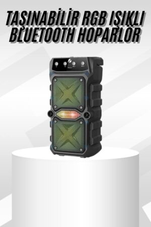 Çift Çıkışlı Güçlü Bataryalı Kablosuz Yüksek Ses Kaliteli Bluetooth Hoparlör