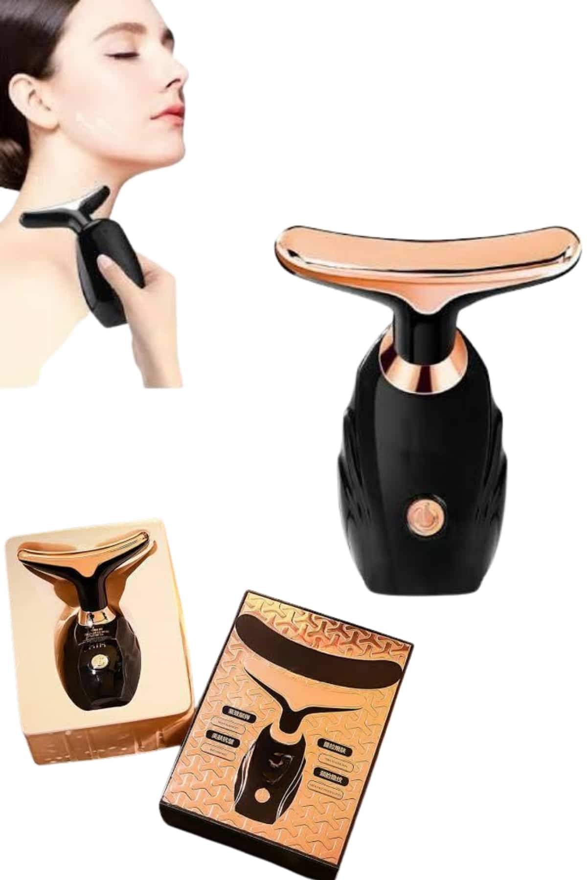 Gıdık Ve Sarkma Giderici Boyun Ve Yüz Güzellik Cihazı Pilli - Görsel 3