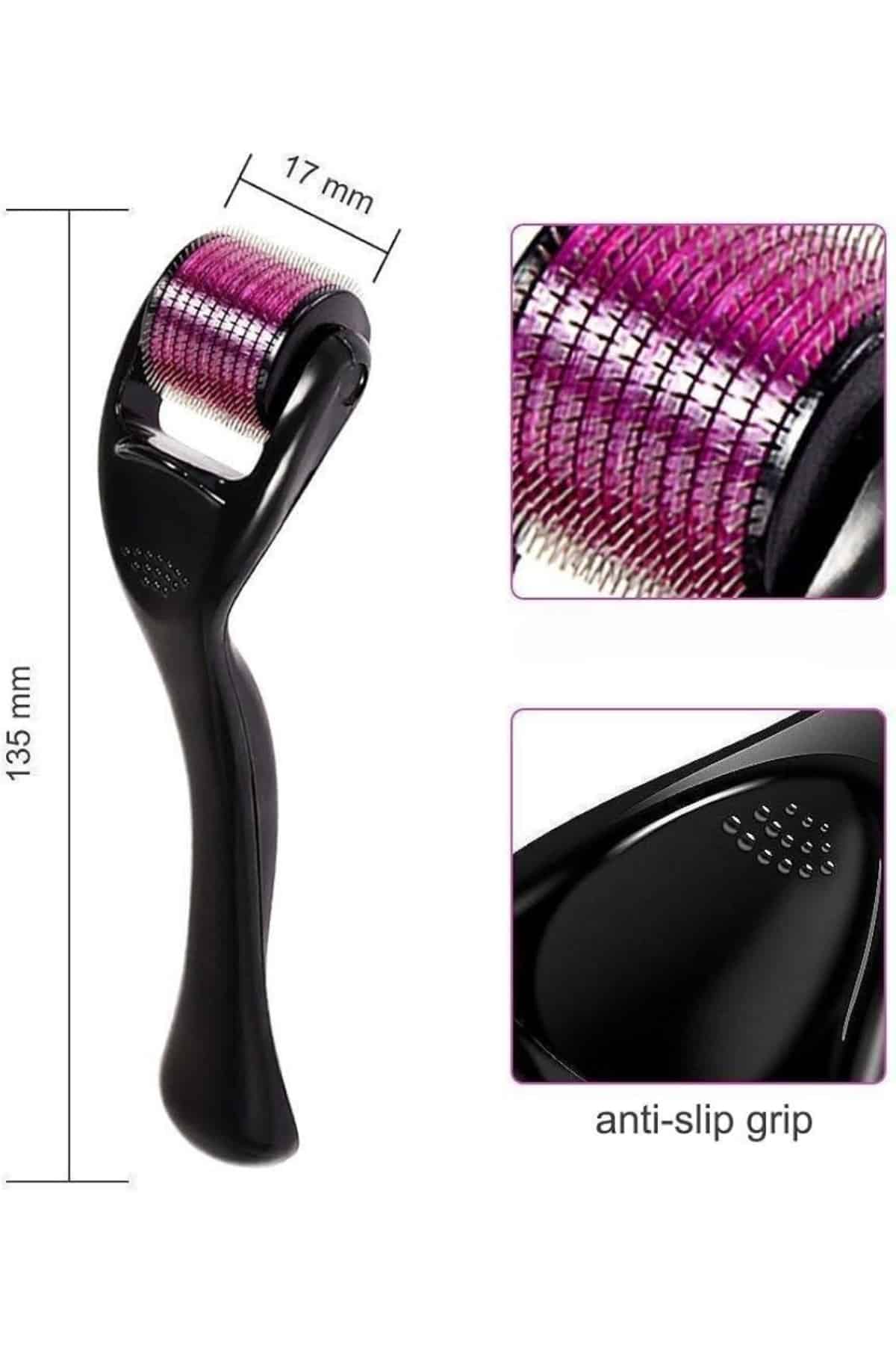 540 Iğneli Derma Roller 1Mm Titanyum Uçlu Saç Kaş Serum Kullanımına Uygun - Görsel 5