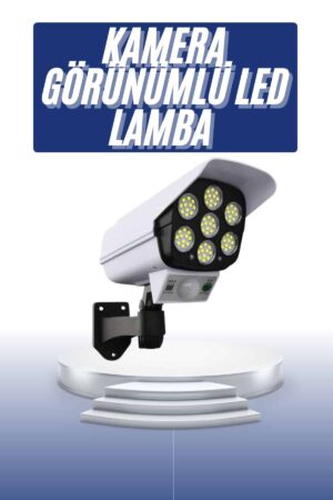 Solar Bahçe Lambası Uzaktan Kumandalı Kamera Görünümlü Hareket Sensörlü