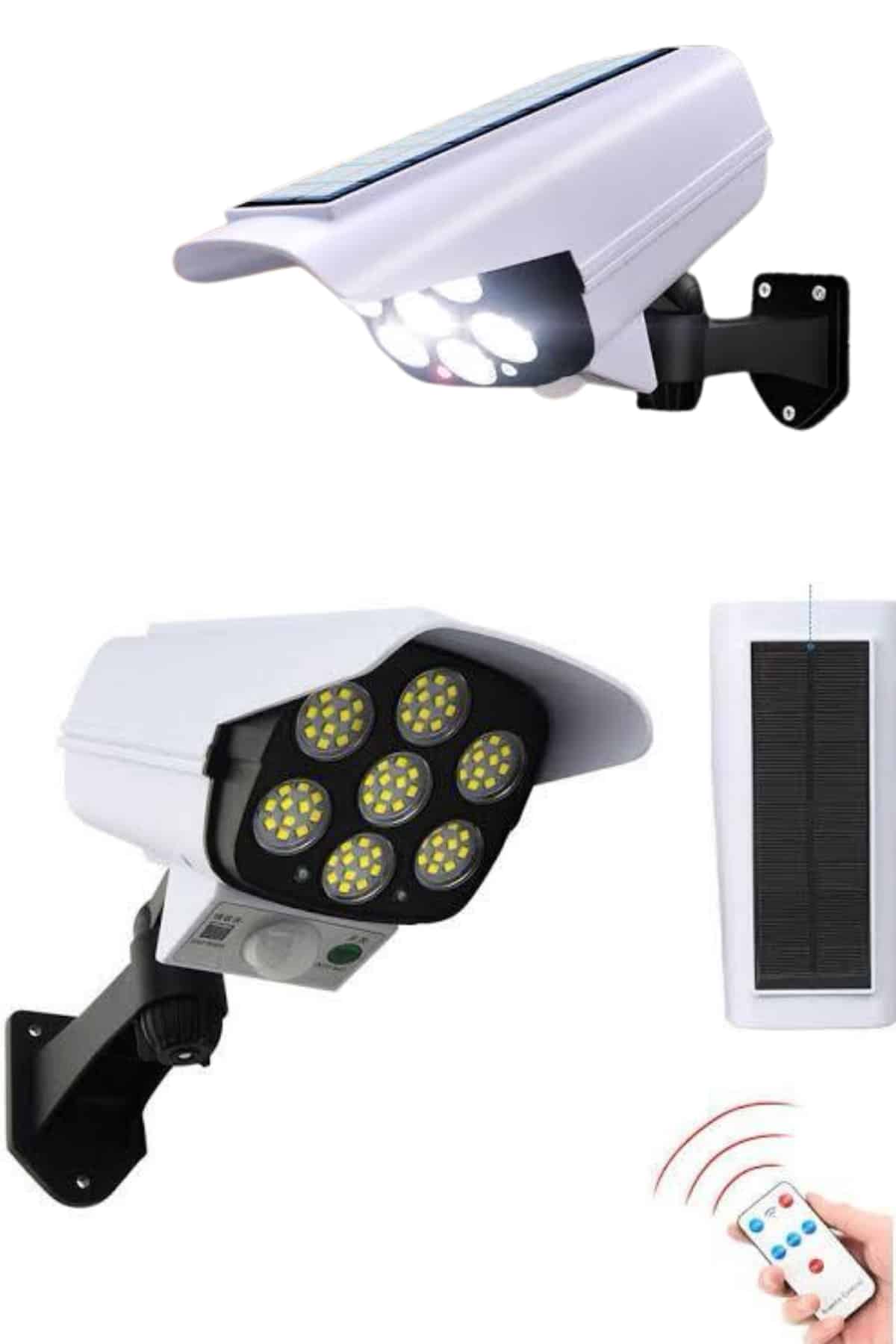Solar Bahçe Lambası Uzaktan Kumandalı Kamera Görünümlü Hareket Sensörlü - Görsel 2
