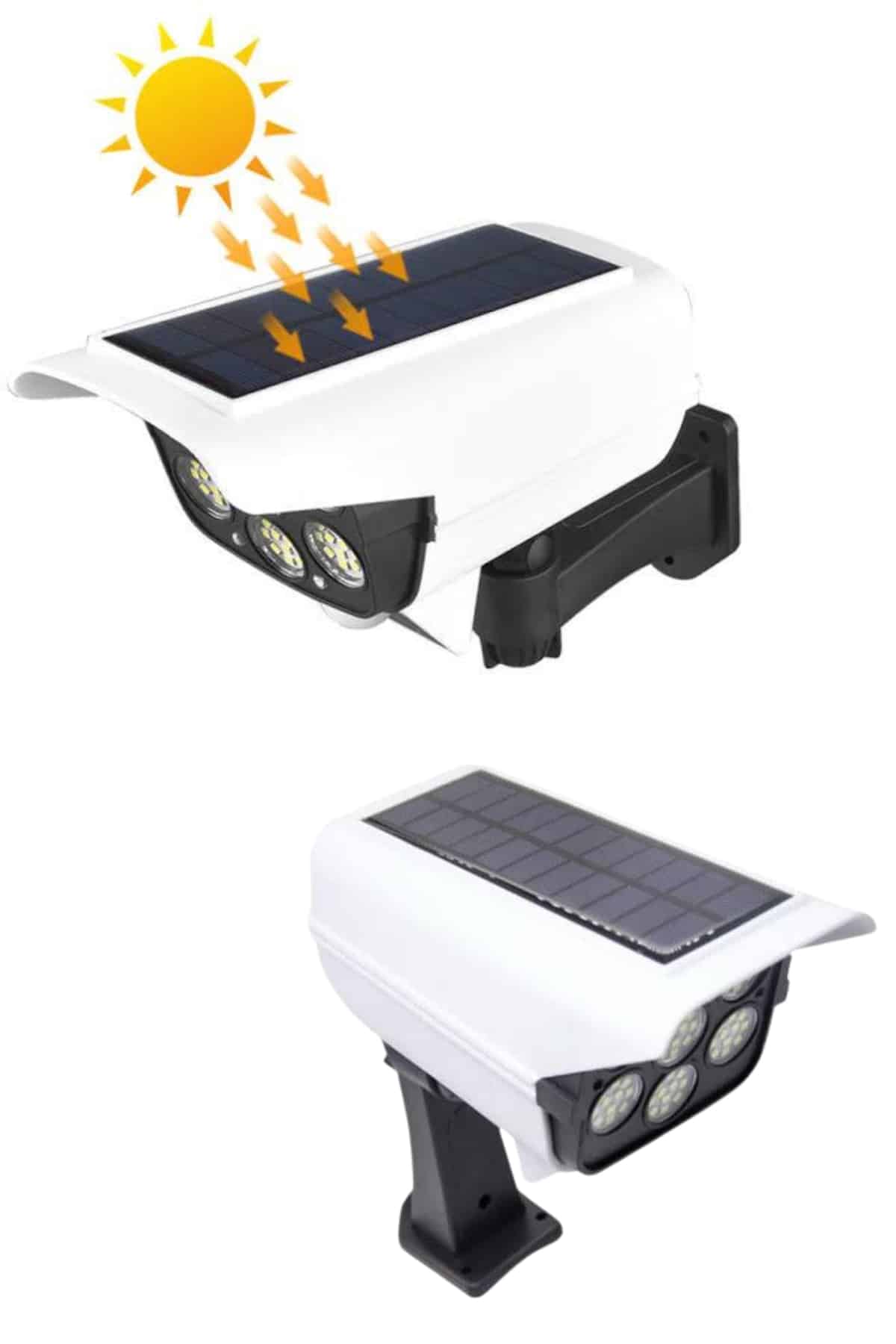 Solar Bahçe Lambası Uzaktan Kumandalı Kamera Görünümlü Hareket Sensörlü - Görsel 3