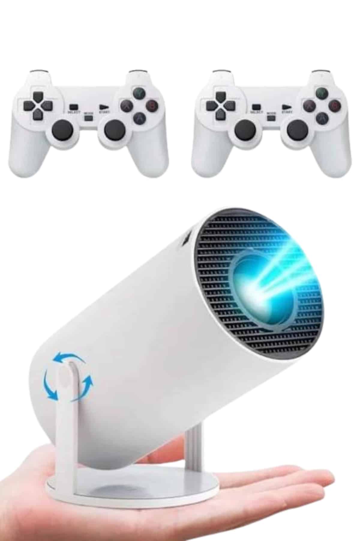 Projeksiyon Cihazı Video Oyun Konsolu 8 GB Hafıza LCD Ekran Kumandalı - Görsel 5