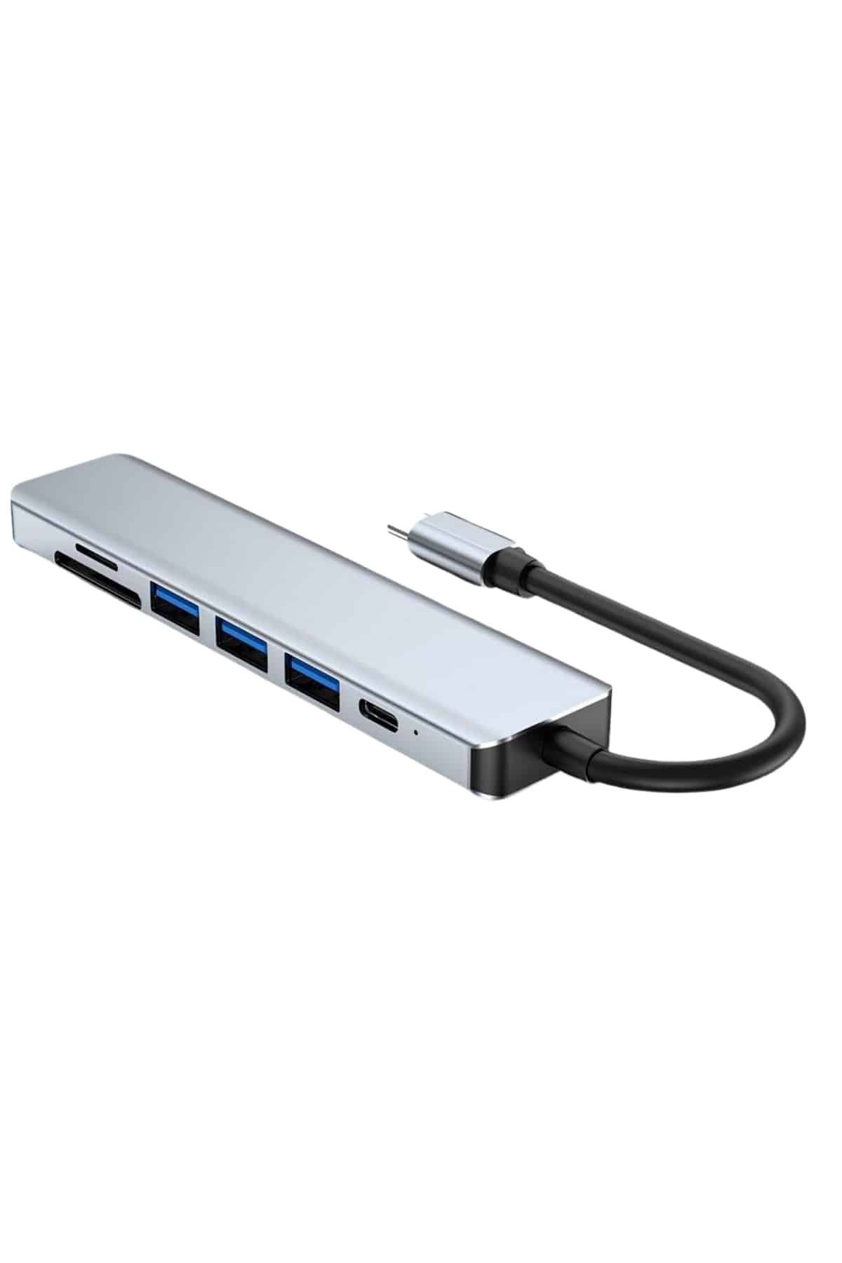 8 Portlu Macbook Çevirici Type C Hub SD TF USB Çoğaltıcı Ethernet - Görsel 2