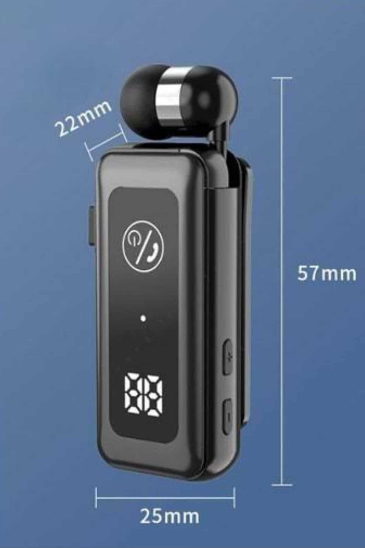 Makaralı Kulaklık SD Kart Girişli Dijital Göstergeli Kablolu Bluetooth Kulaklık - Görsel 5