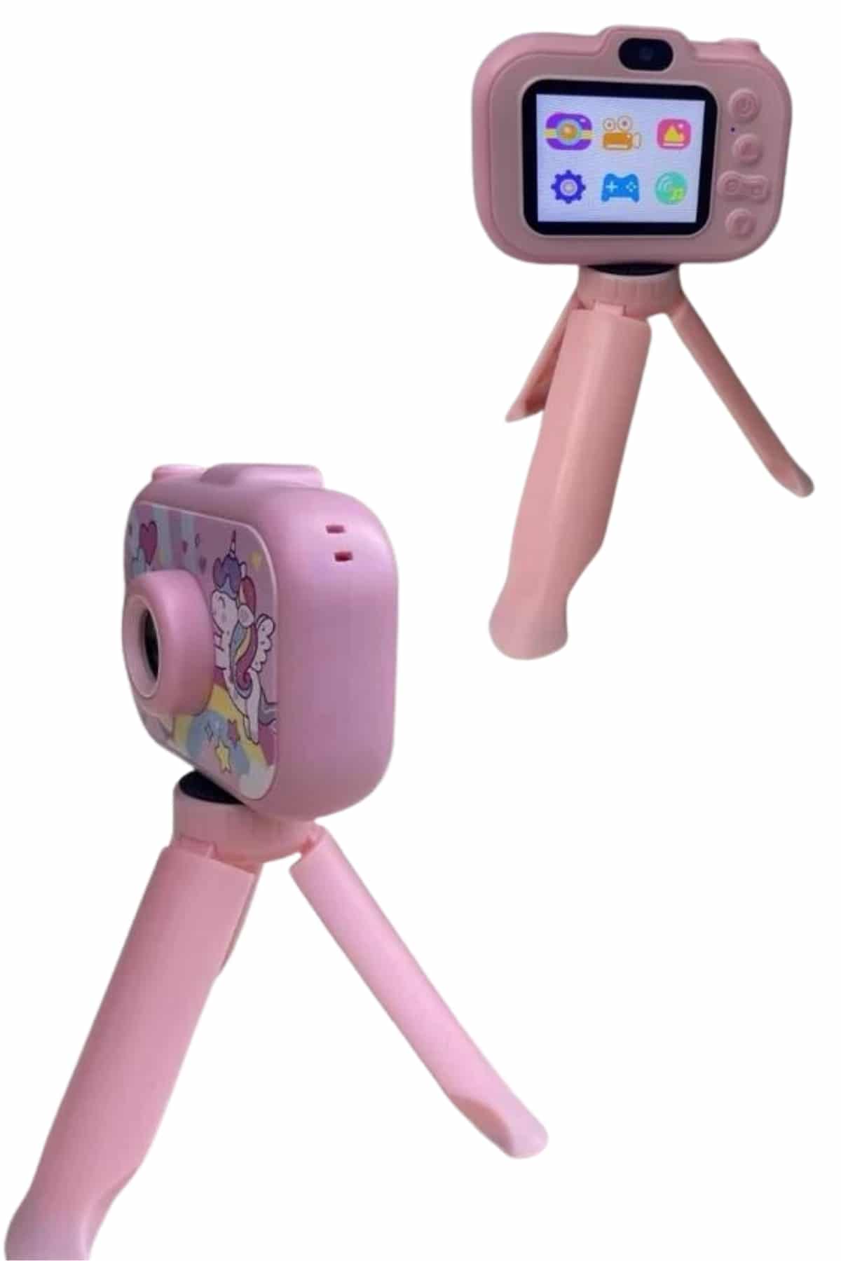 Çocuk Için Eğitici Video Kamera Ayaklı Mini Fotoğraf Makinesi - Görsel 2