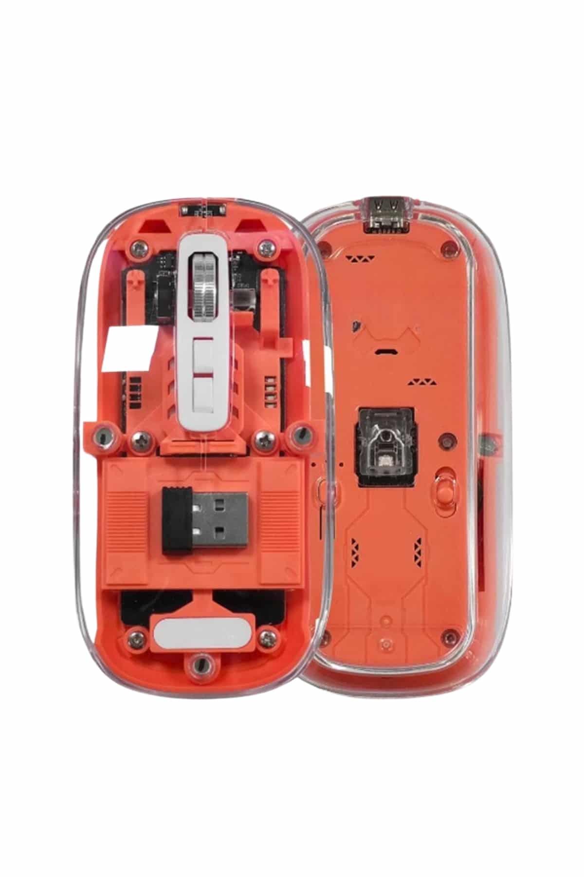 Kablosuz Mouse Fare Şarjlı Bluetooth Wireless Çift Modlu Sessiz - Görsel 3