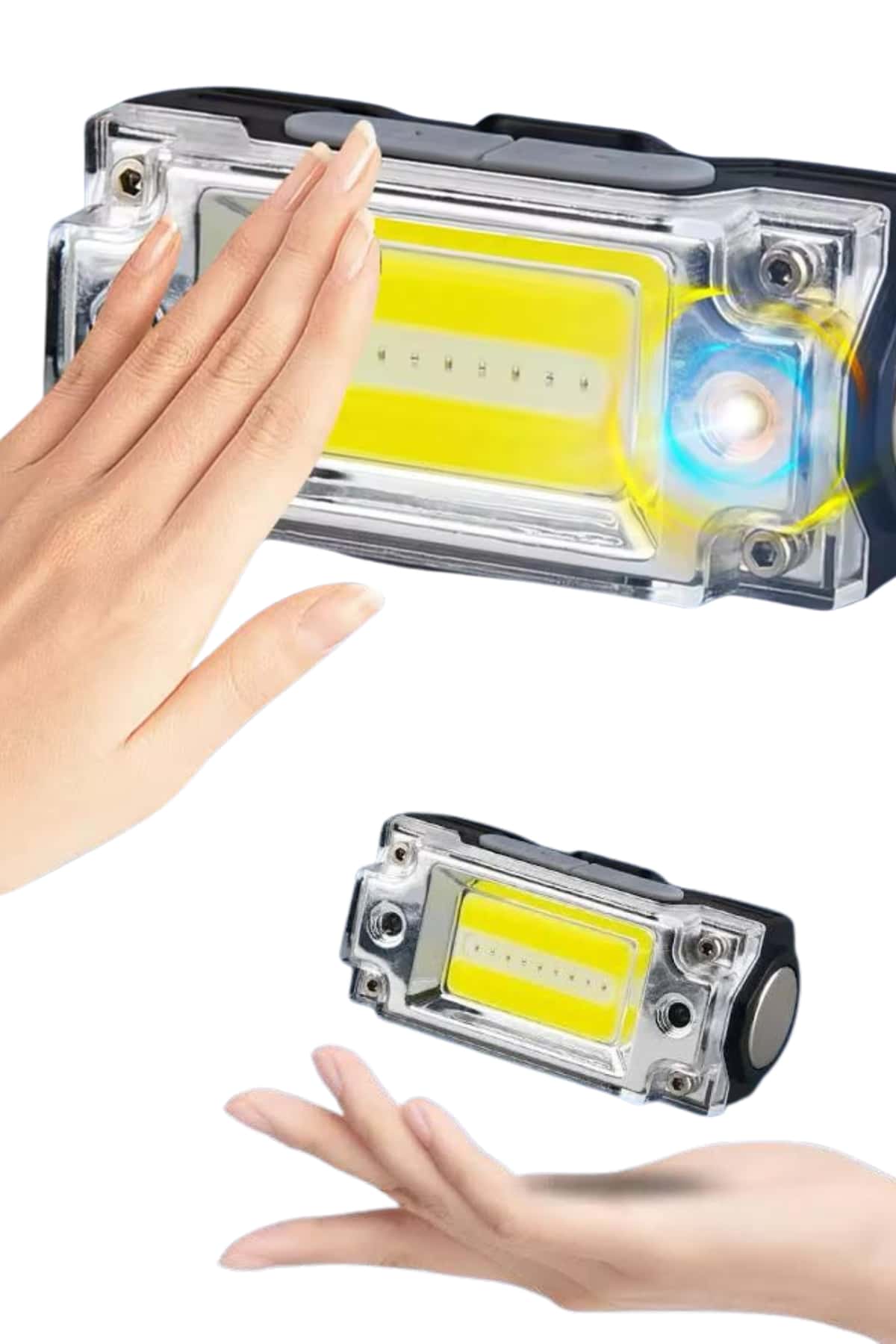 Sensörlü Kamp Lambası Ayarlanabilir Kafa Lambası Kafa Bantlı - Görsel 2