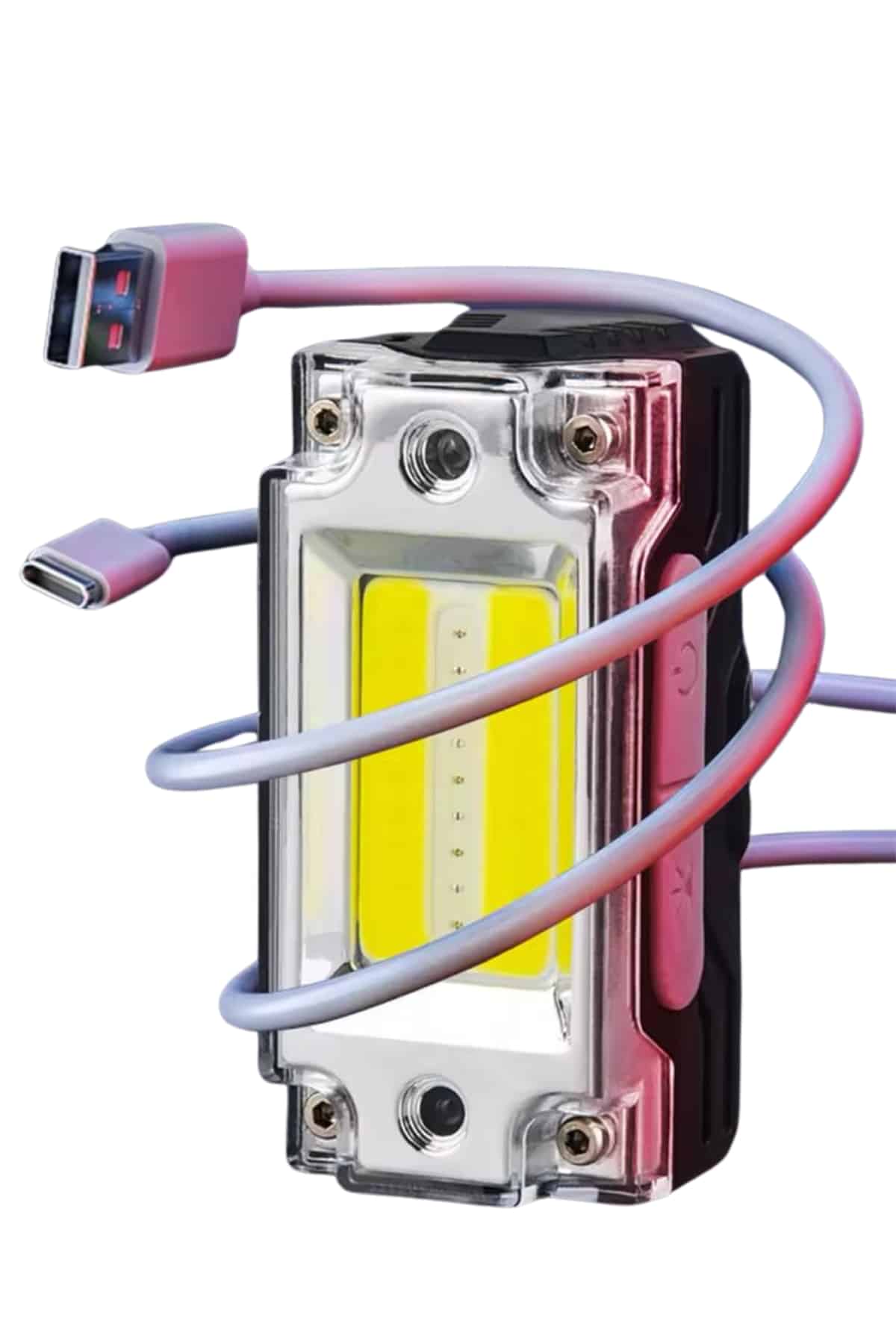 Sensörlü Kamp Lambası Ayarlanabilir Kafa Lambası Kafa Bantlı - Görsel 4