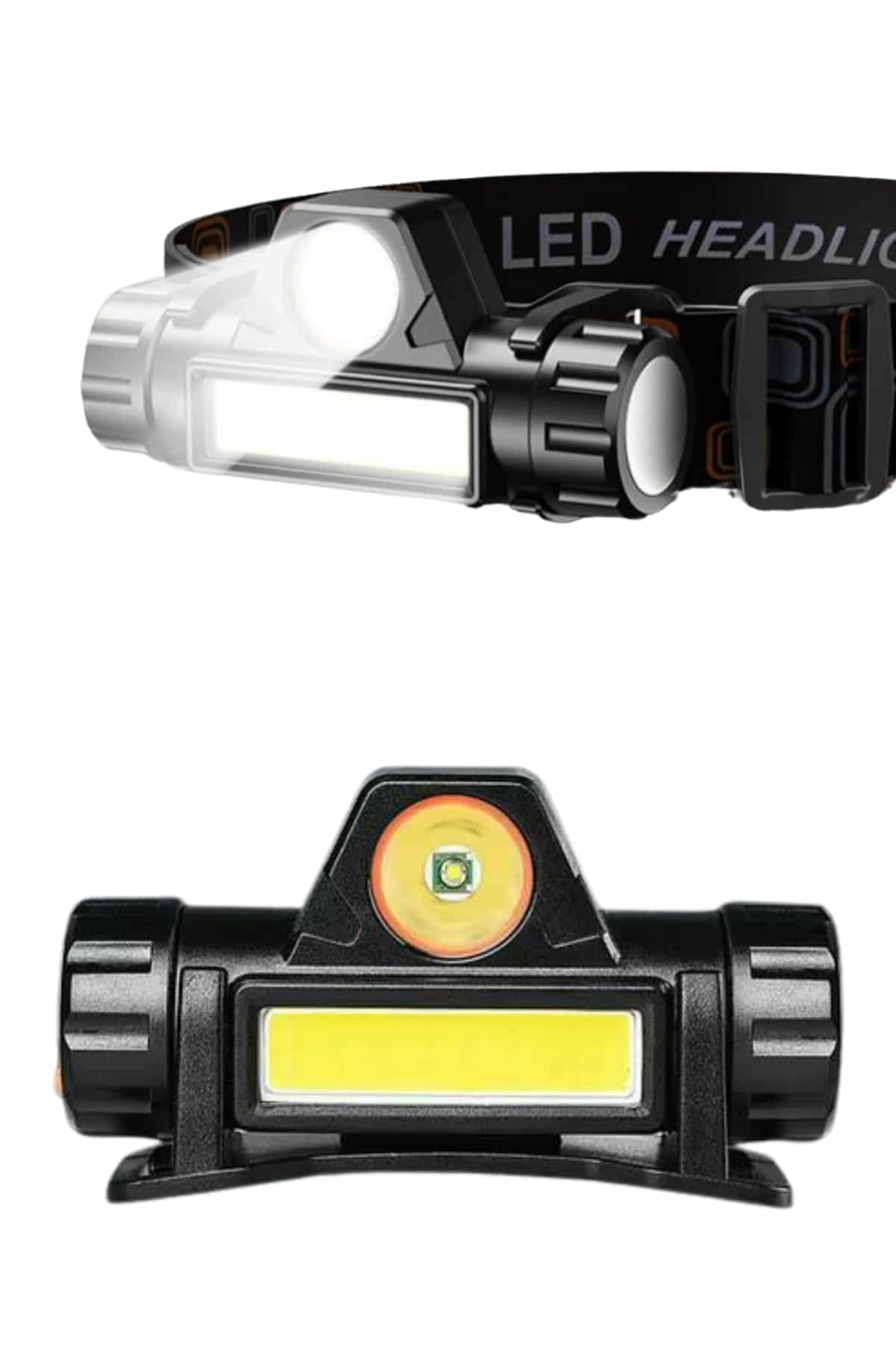 Kafa Lambası Çalışma Işığı Kafa Feneri Şarjlı Mıknatıslı Fenerli - Görsel 3