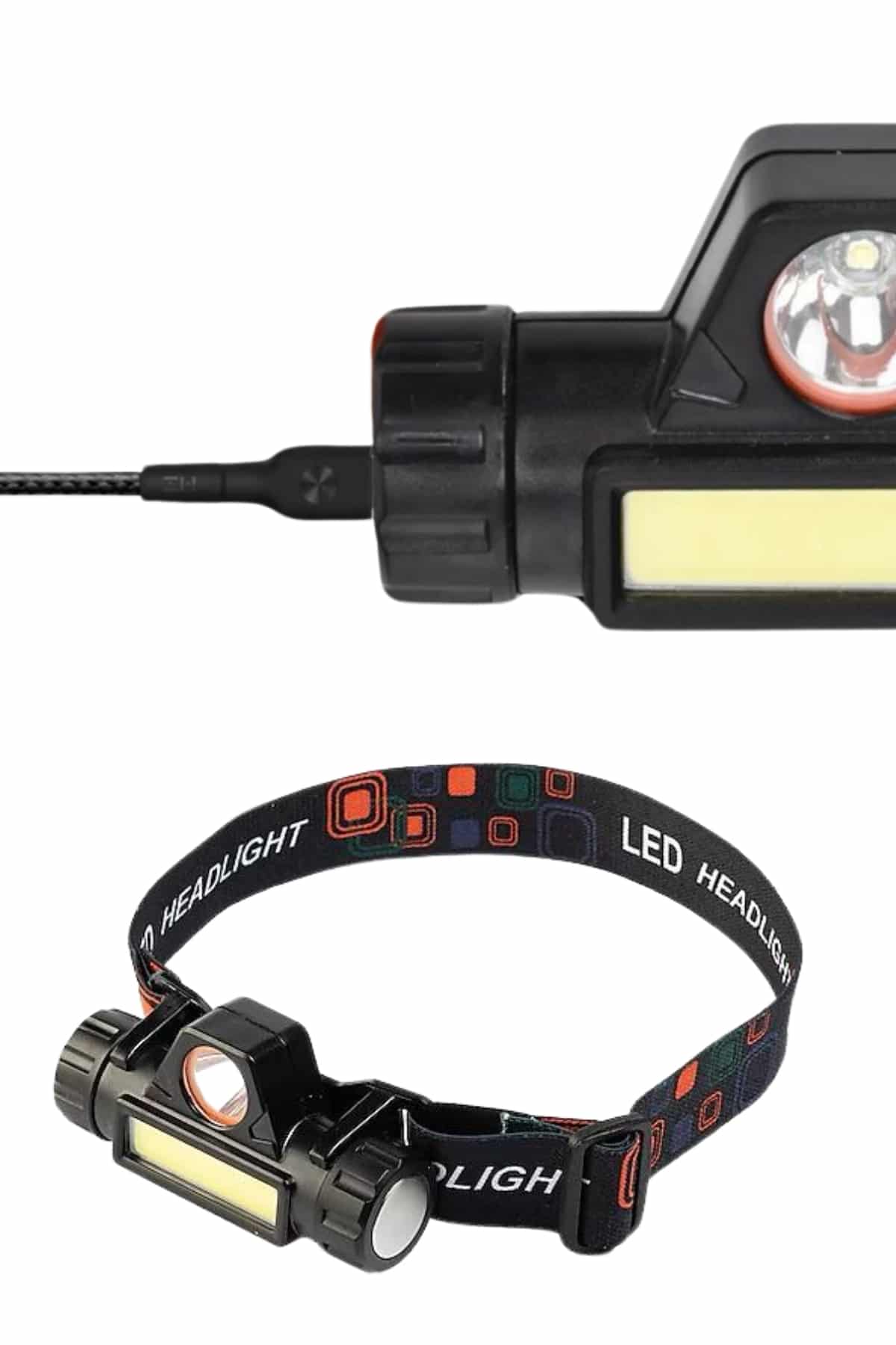 Kafa Lambası Çalışma Işığı Süper Parlak Mıknatıslı Lityum Lion Pilli - Görsel 4