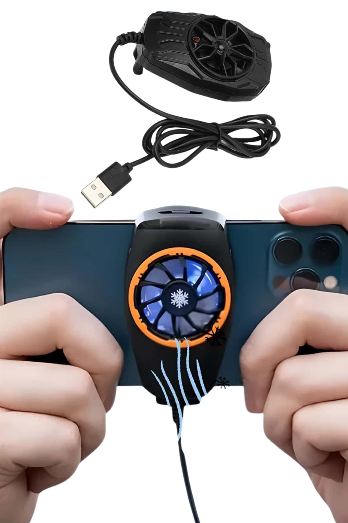 Telefonu Soğutma Fanı Radyatör Mobil Cihazlara Uyumlu Soğutucu - Görsel 2