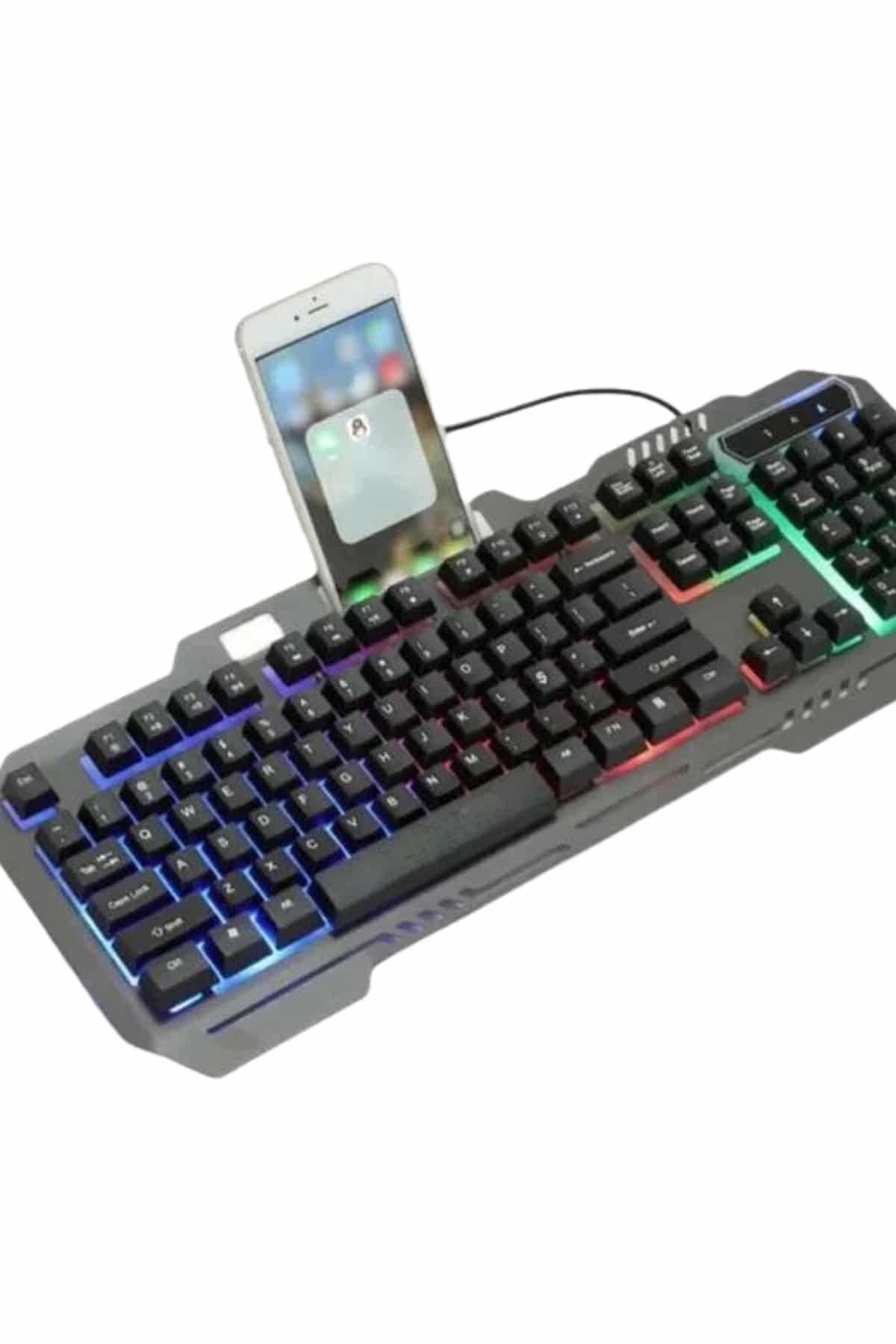 Işıklı Oyuncu Q Klavye Mouse Seti Siyah Gaming Oyuncu Klavye - Görsel 4