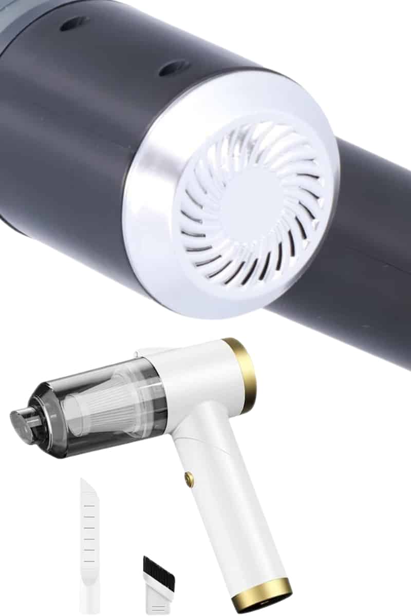 Vakumlu Süpürge Şarjlı Elektrikli Mini Taşınabilir Uzun Ömürlü Hazneli - Görsel 5