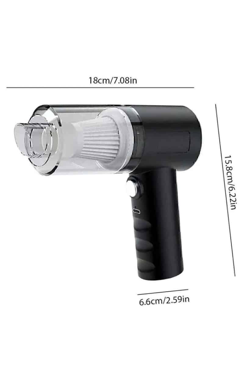 Oto Araç Ev Taşınabilir El Tipi Süpürge Mini Araç Süpürgesi Vakumlu - Görsel 5