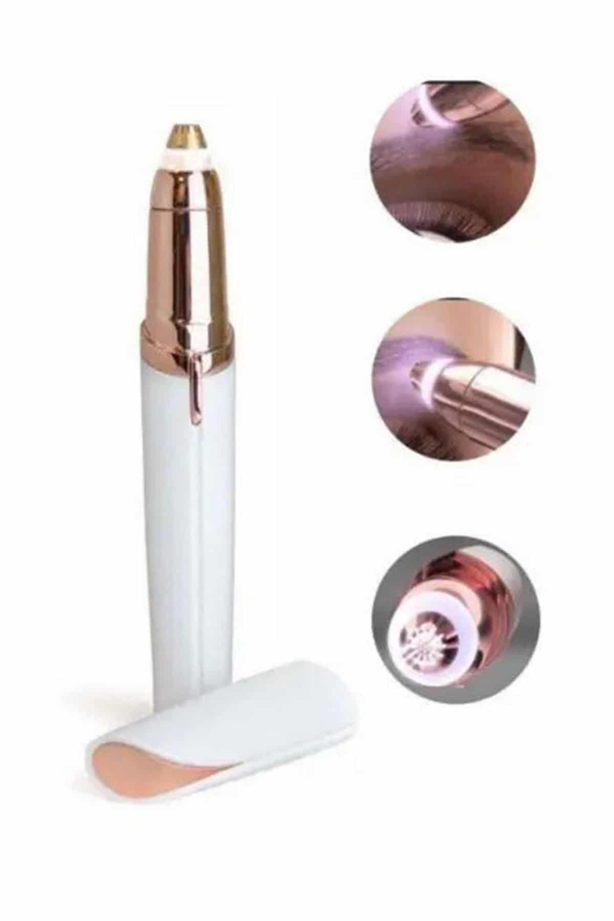 Kaş Bıyık Epilasyon Aleti İnce Uçlu Yüz Için Tüy Alıcı Pilli - Görsel 2