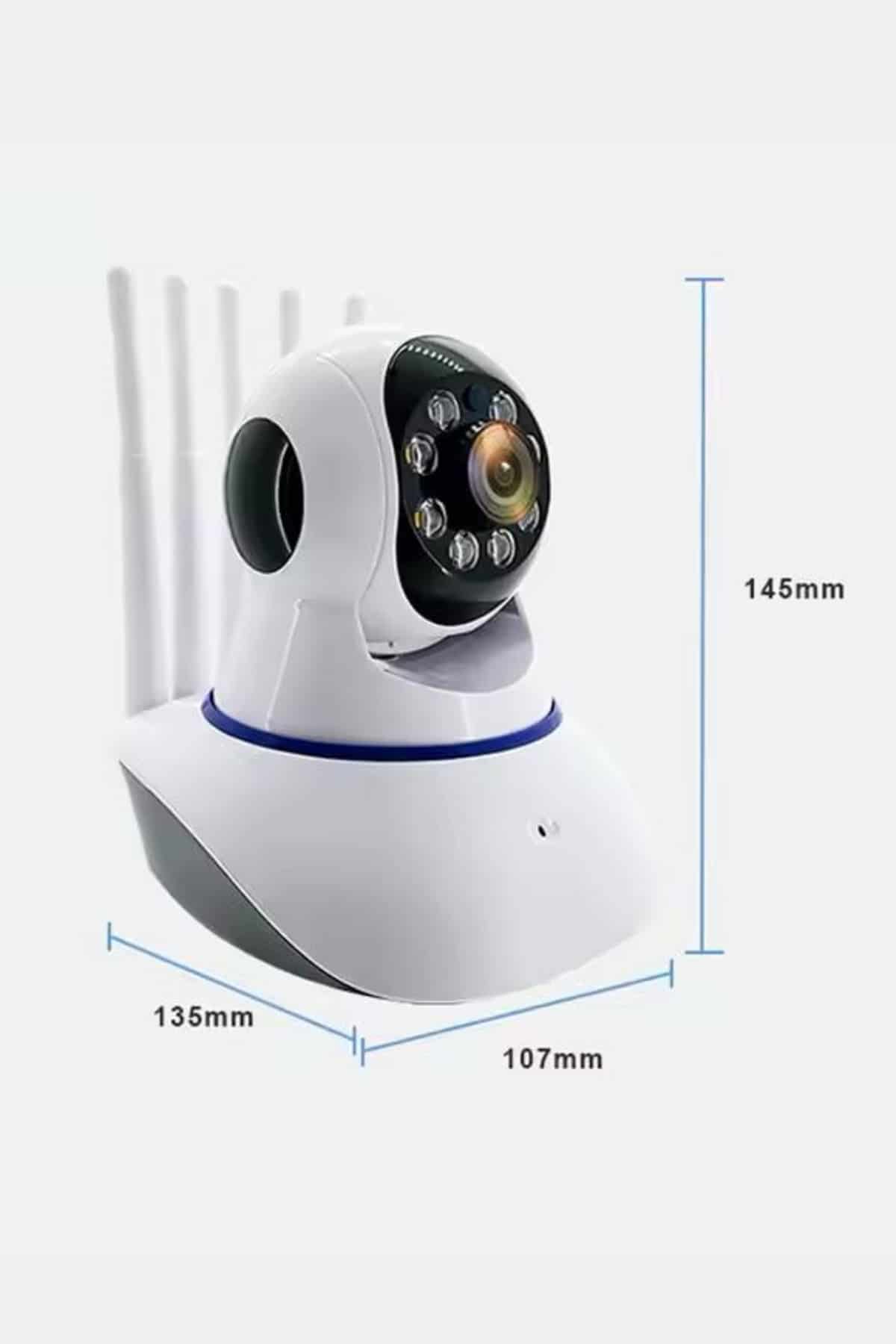 Akıllı Gece Görüşlü Sensörlü Wifi Kamera Telefondan Takip Edilebilir - Görsel 4