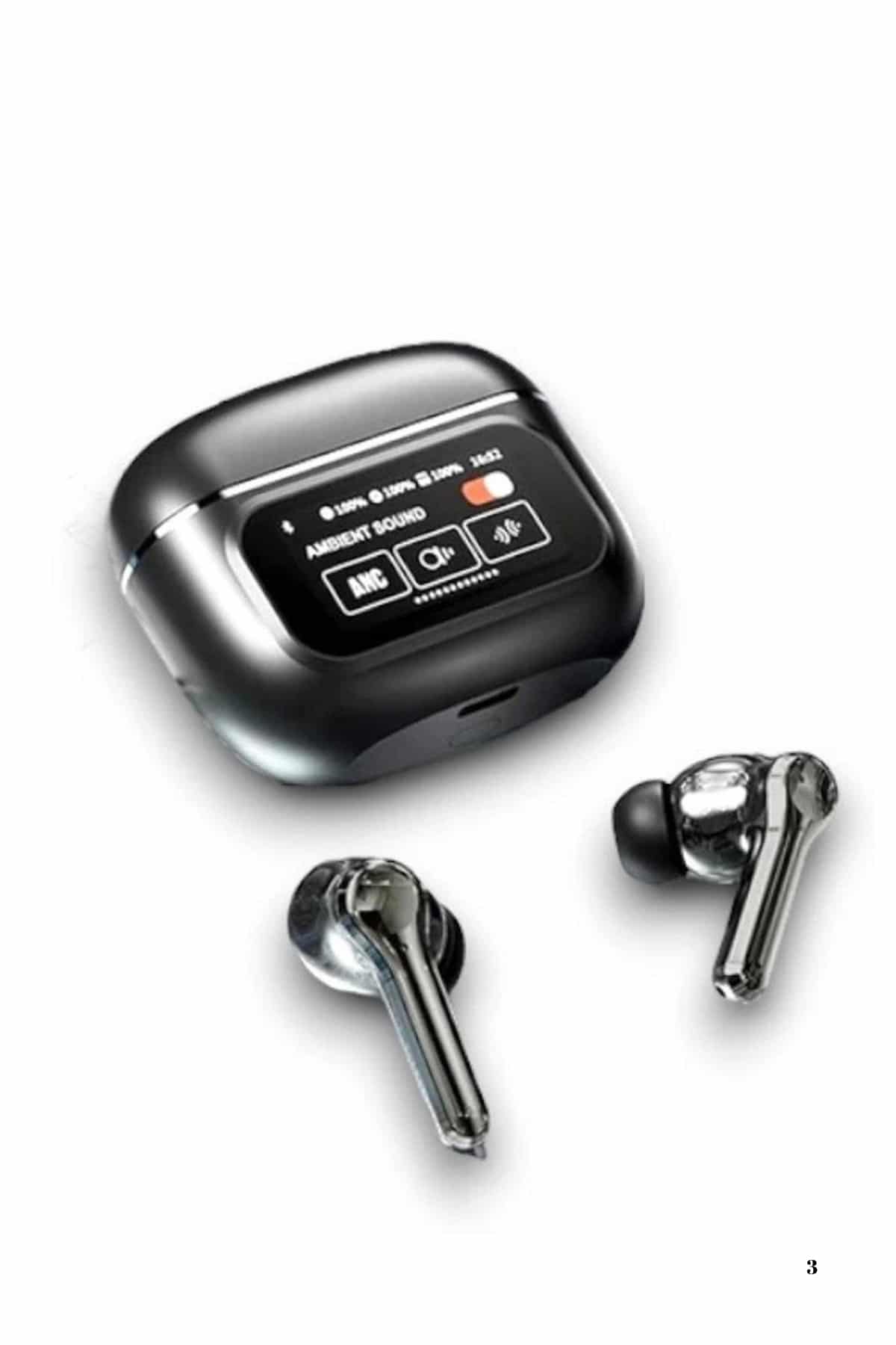 2.Nesil Pro Ekranlı Sesli Görüşme Yapabilen Kablosuz Bluetooth Kulaklık - Görsel 3