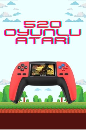 520 Retro Oyunlu El Konsolu Atari Oyun Konsolu Taşınabilir