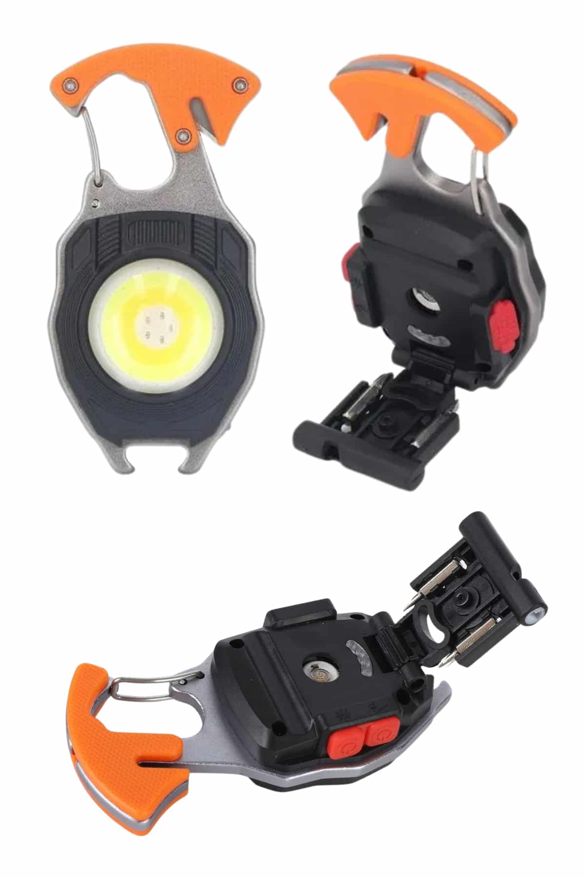 Çok İşlevli Acil Durum Işığı USB Şarjlı Cep Feneri 7 Farklı Mod - Görsel 5