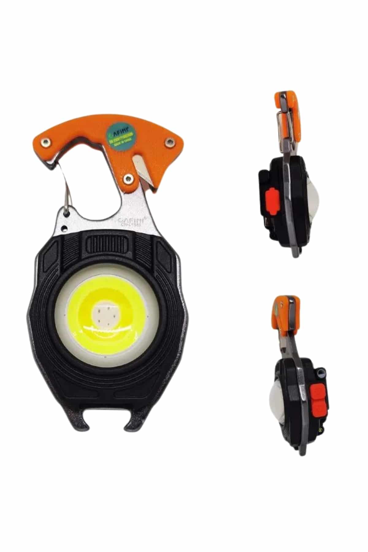 7 Modlu Mini Led Lamba Anahtarlık USB Şarjlı Kamp İçin Taşınabilir - Görsel 3