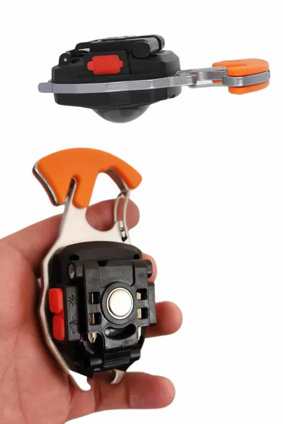 7 Modlu Mini Led Lamba Anahtarlık USB Şarjlı Kamp İçin Taşınabilir - Görsel 5