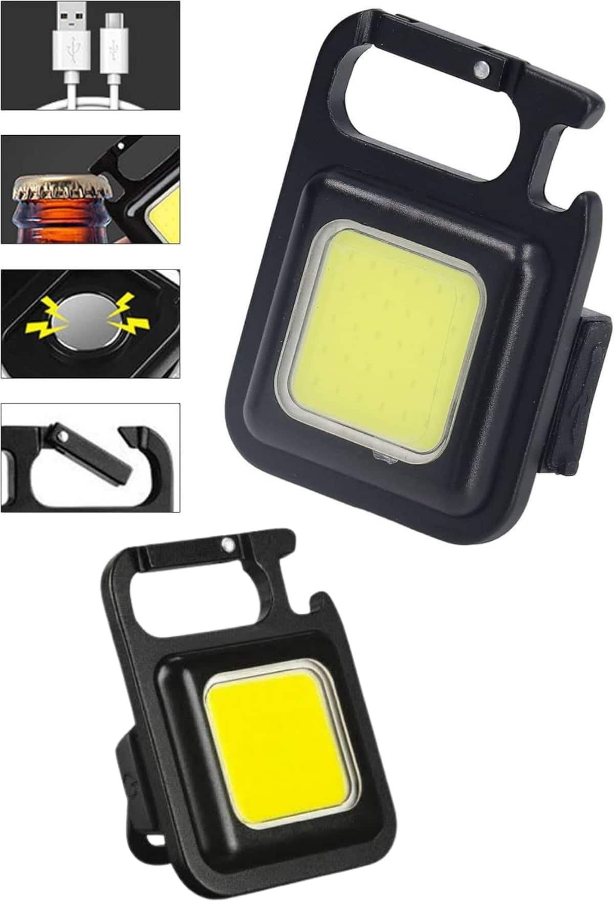 Mıknatıslı Parlak Led Işık 3 Fonksiyonlu Şarj edilebilir Ledli Mini Taşınabilir - Görsel 2