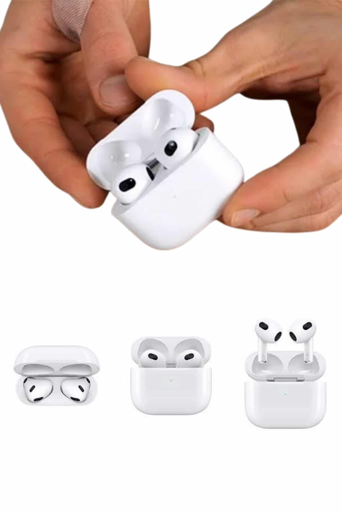 3.Nesil İOS Android Uyumlu Bluetooth 5.0 Beyaz Çağrı Cevaplama - Görsel 3