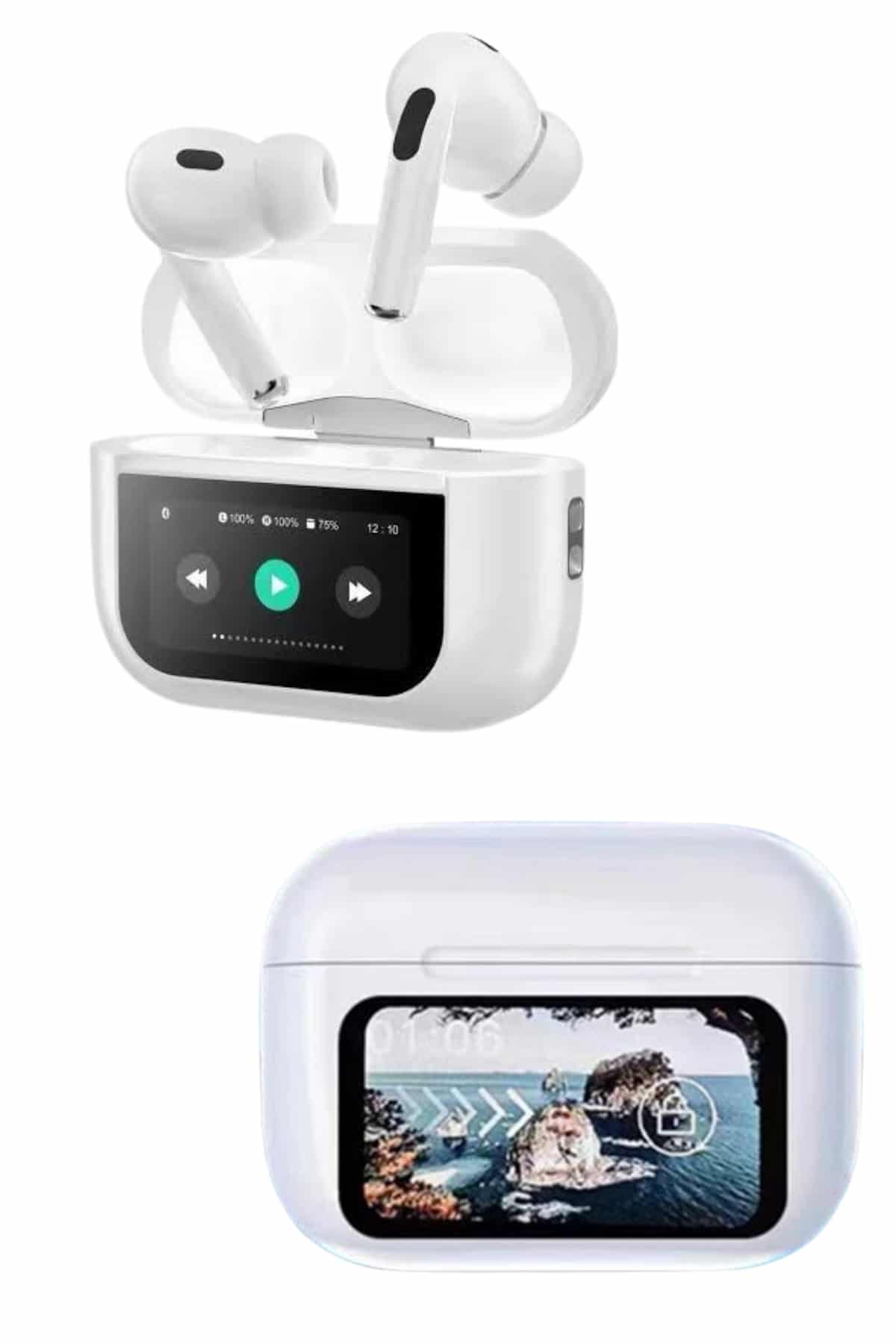 Dokunmatik Ekranlı ANC/ENC Yeni Nesil Pro Bluetooth Kulaklık Dokunmatik Ekran - Görsel 4