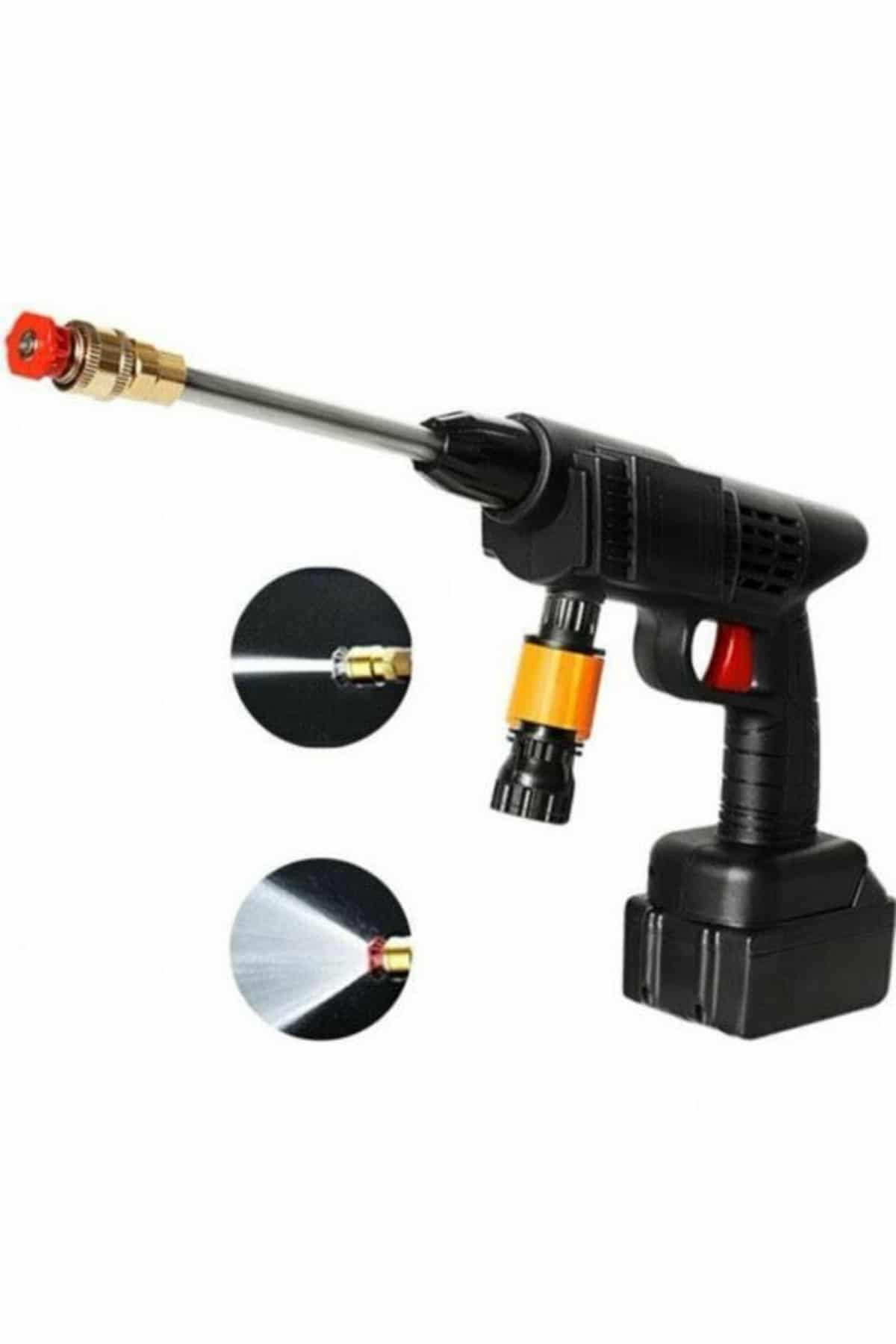 Oto Araba Yıkama Şarjlı Ve Yüksek Basınçlı Oto Yıkama Ve Sulama Tabancası - Görsel 3