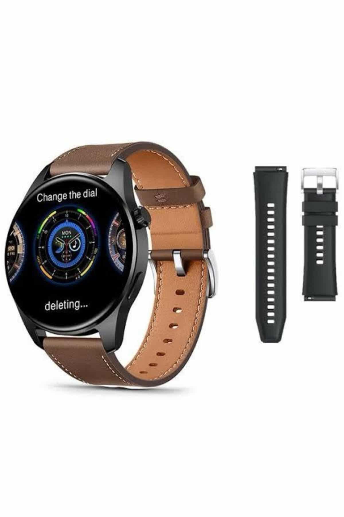 Akıllı Saat 1.5 Inç Amoled Ekran Çift Kordonlu GPS NFC Uyumlu - Görsel 3