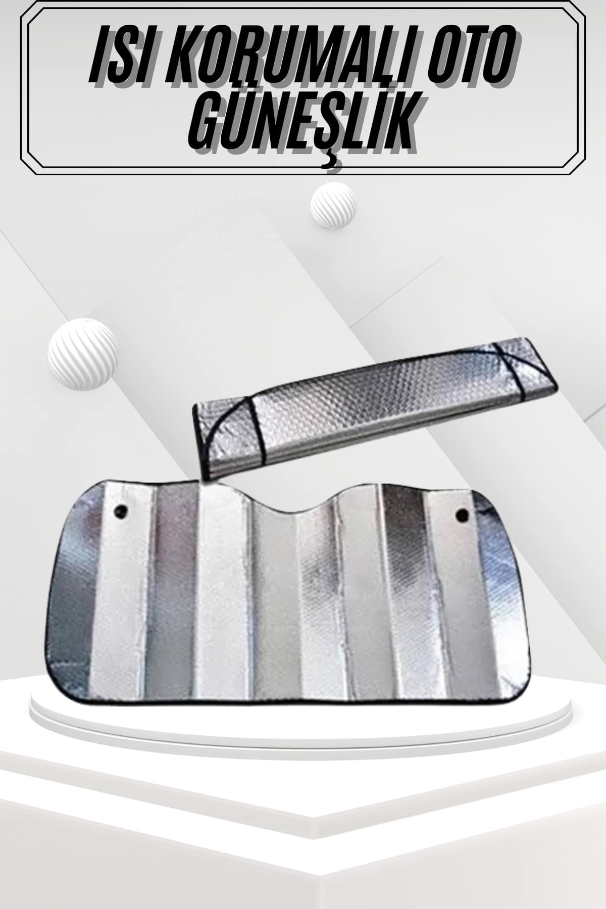 Güneşlik Koruyucu Perde Metalize Oto Araç Araba Güneşliği Ön Cam Güneşliği