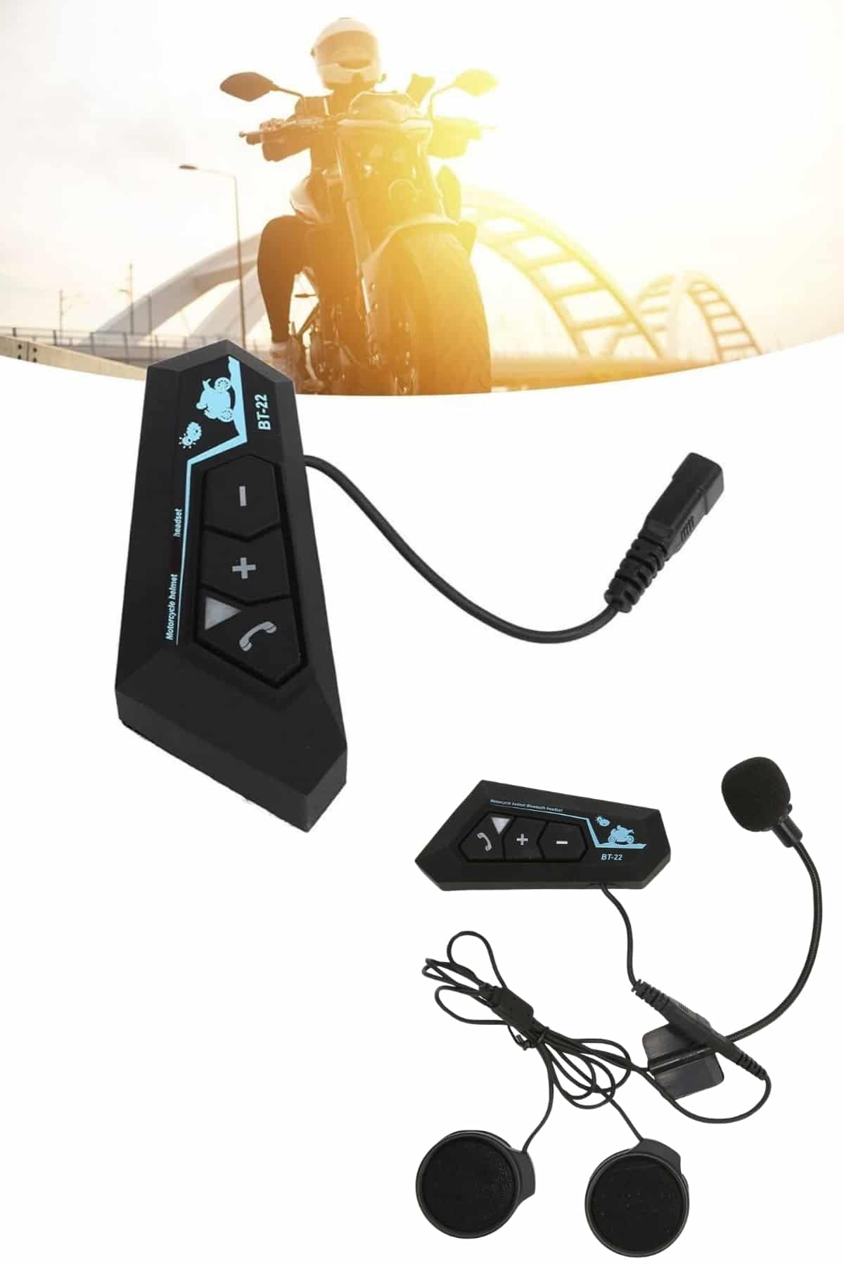 Bluetooth Kask Kulaklığı Intercom 5.0 Bluetooth Android ve İOS Uyumlu - Görsel 2