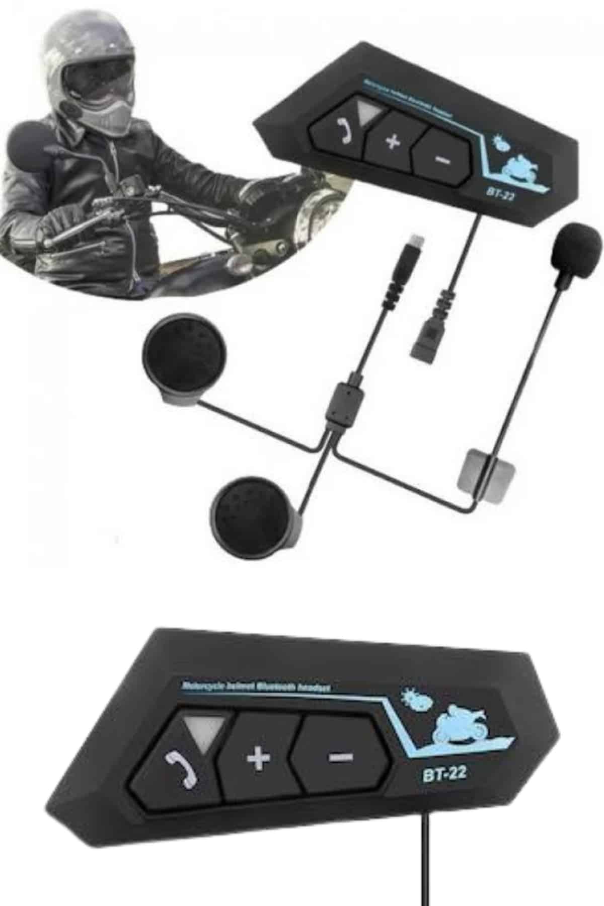 Yeni Nesil Dinleme Ve Konuşma Özellikli Intercom Kask Kulaklığı 5.0 Bluetooth - Görsel 2