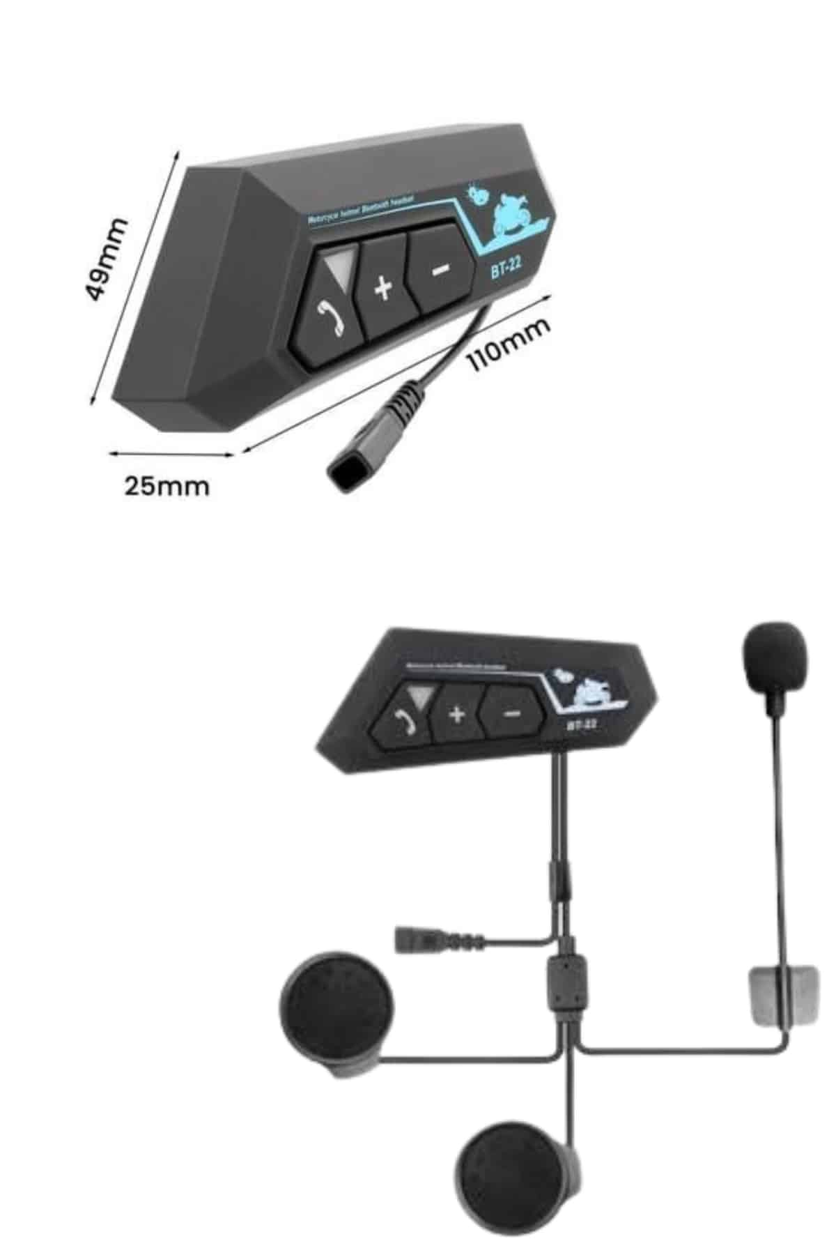 Yeni Nesil Dinleme Ve Konuşma Özellikli Intercom Kask Kulaklığı 5.0 Bluetooth - Görsel 4