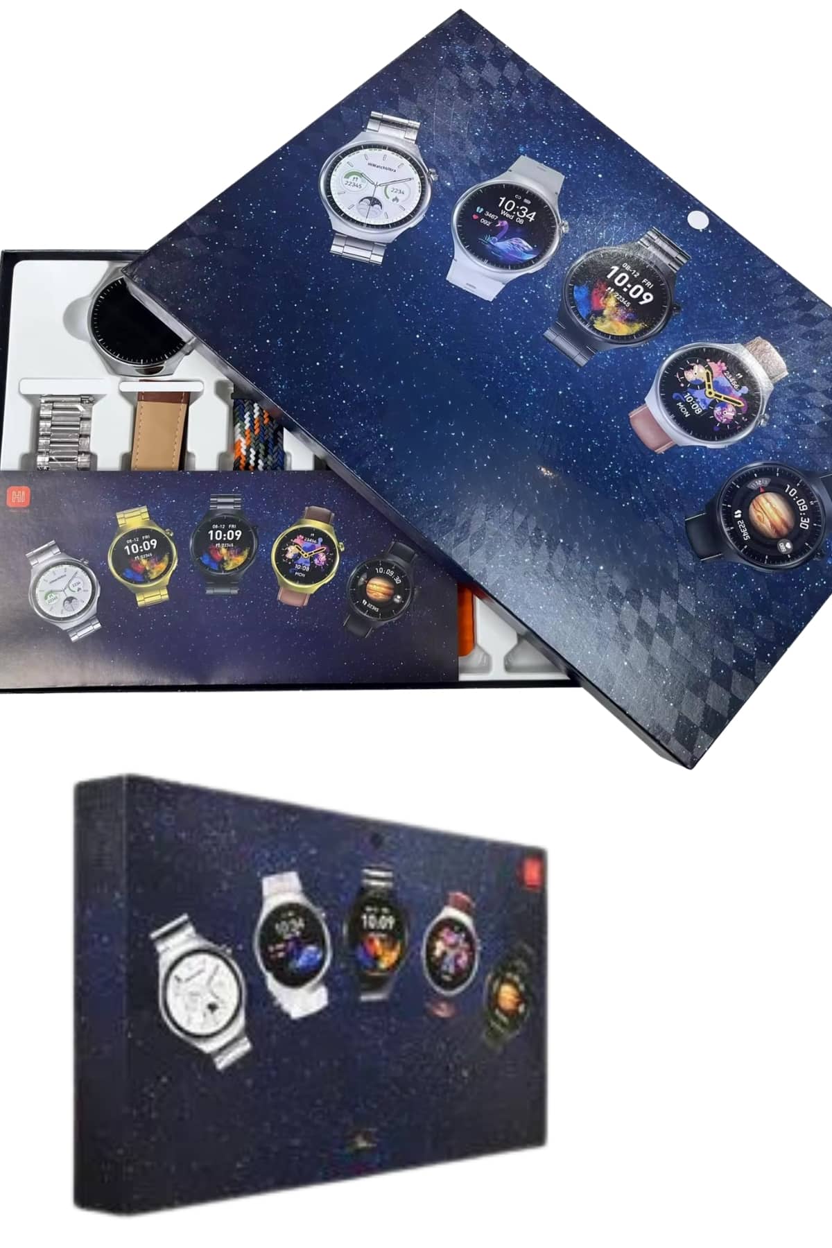 Akıllı Saat Çoklu Kordon Seçenekli Dokunmatik Ekran Nabız Sensörlü - Görsel 4